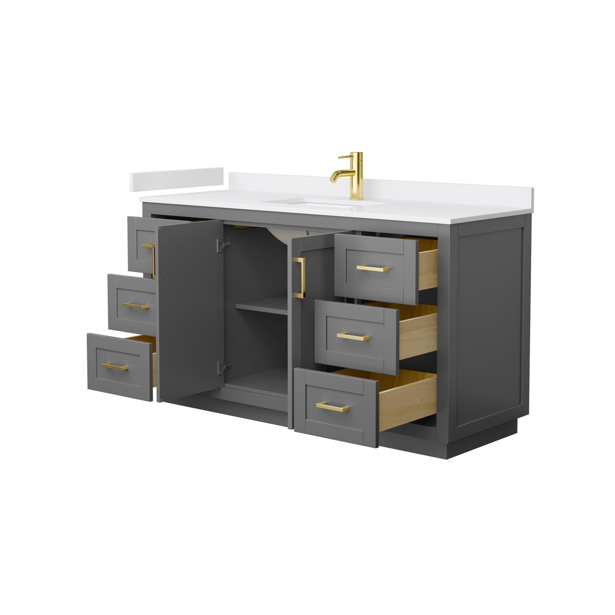 Wyndham Collection WCF292960SGGWCUNSMXX Bath-Vanity-Combo - View #3