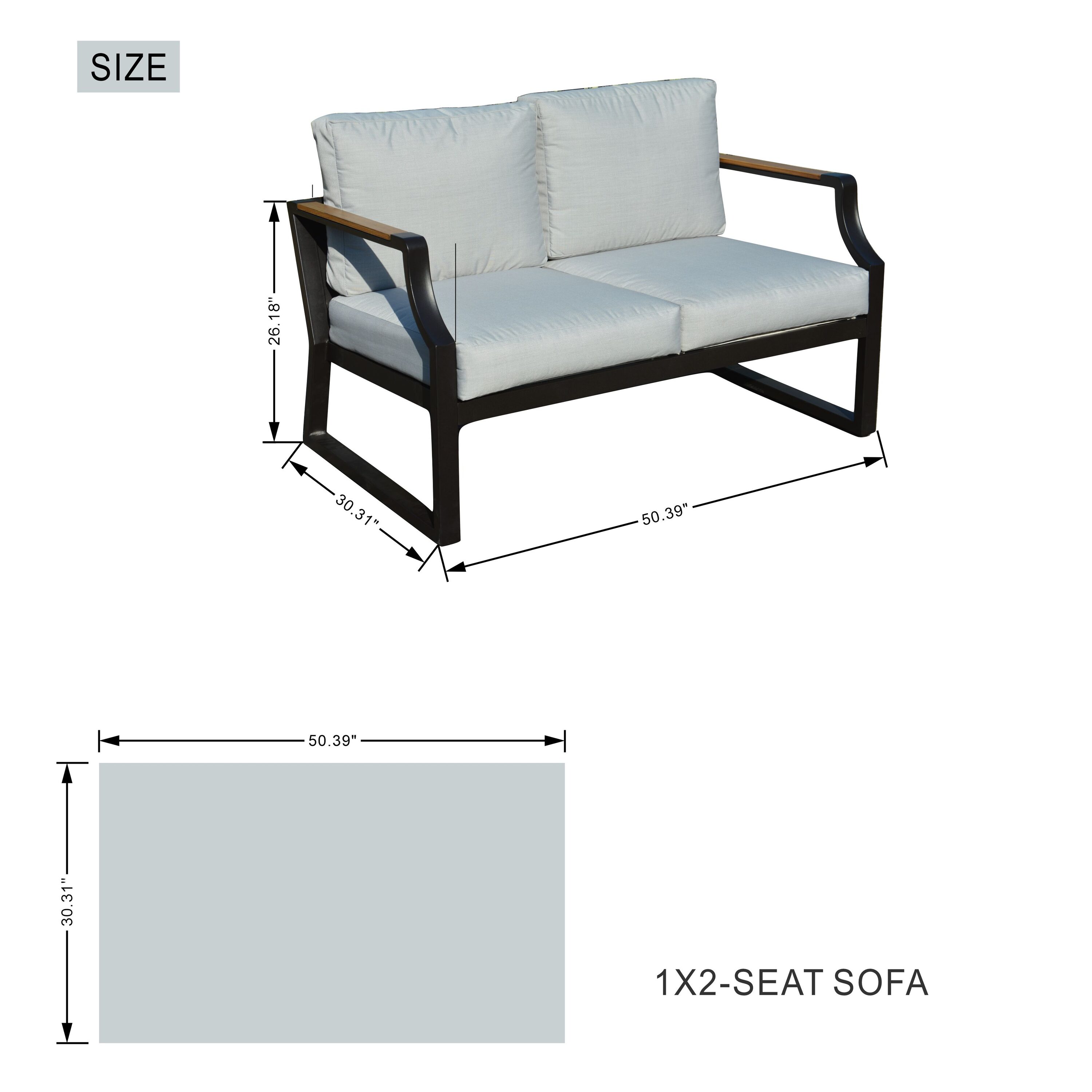 Direct Wicker DWS-2101-BK Patio-Conversation-Sets - View #12