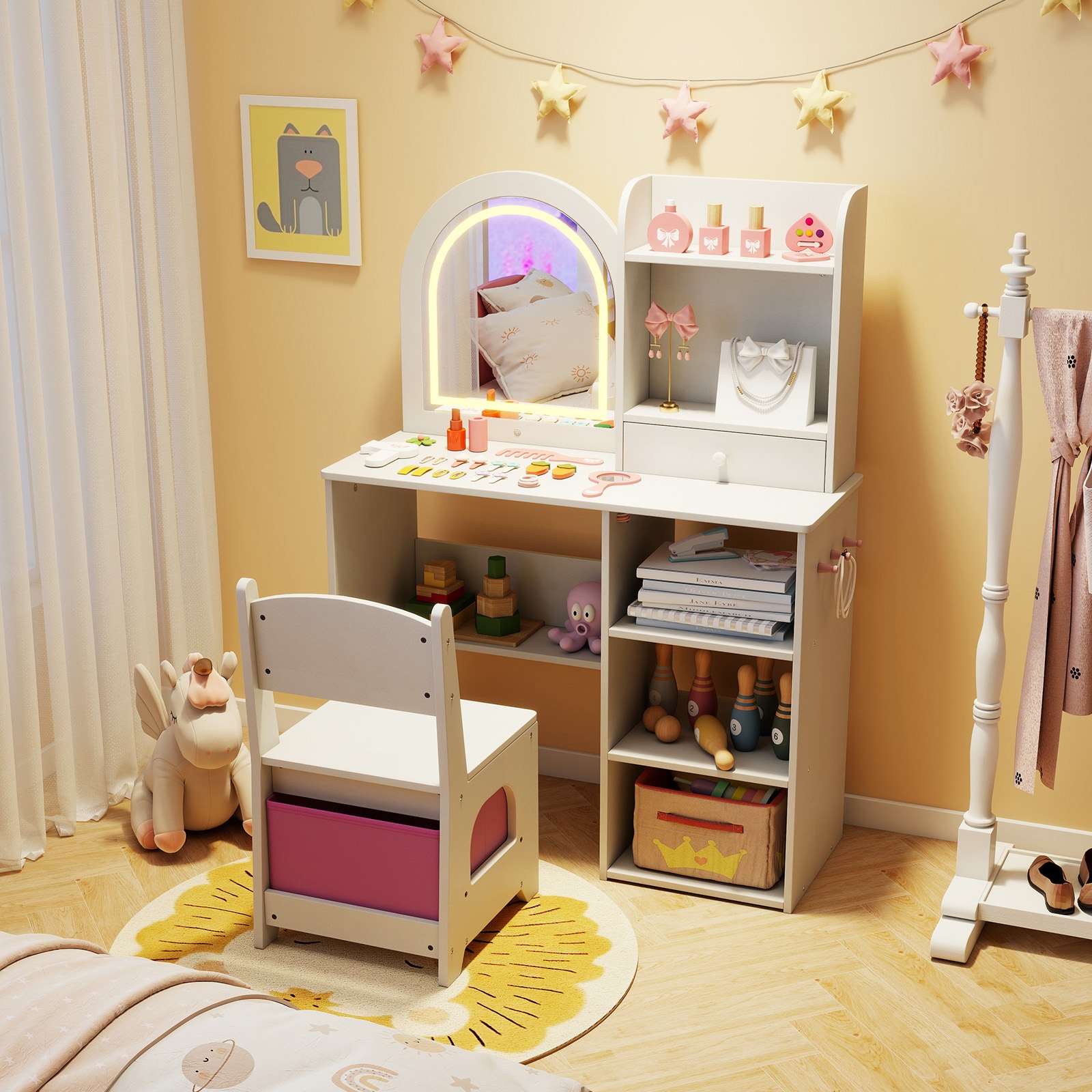 Costway CSHY007106 Bedroom-Vanities - View #6