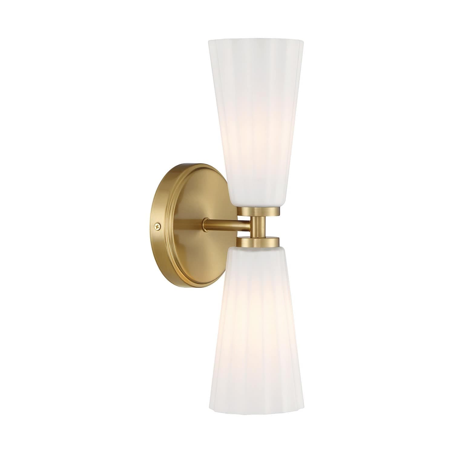 Trade Winds Lighting TW99713NB 2-Light Wall Light from Augusta Collection in Natural Brass