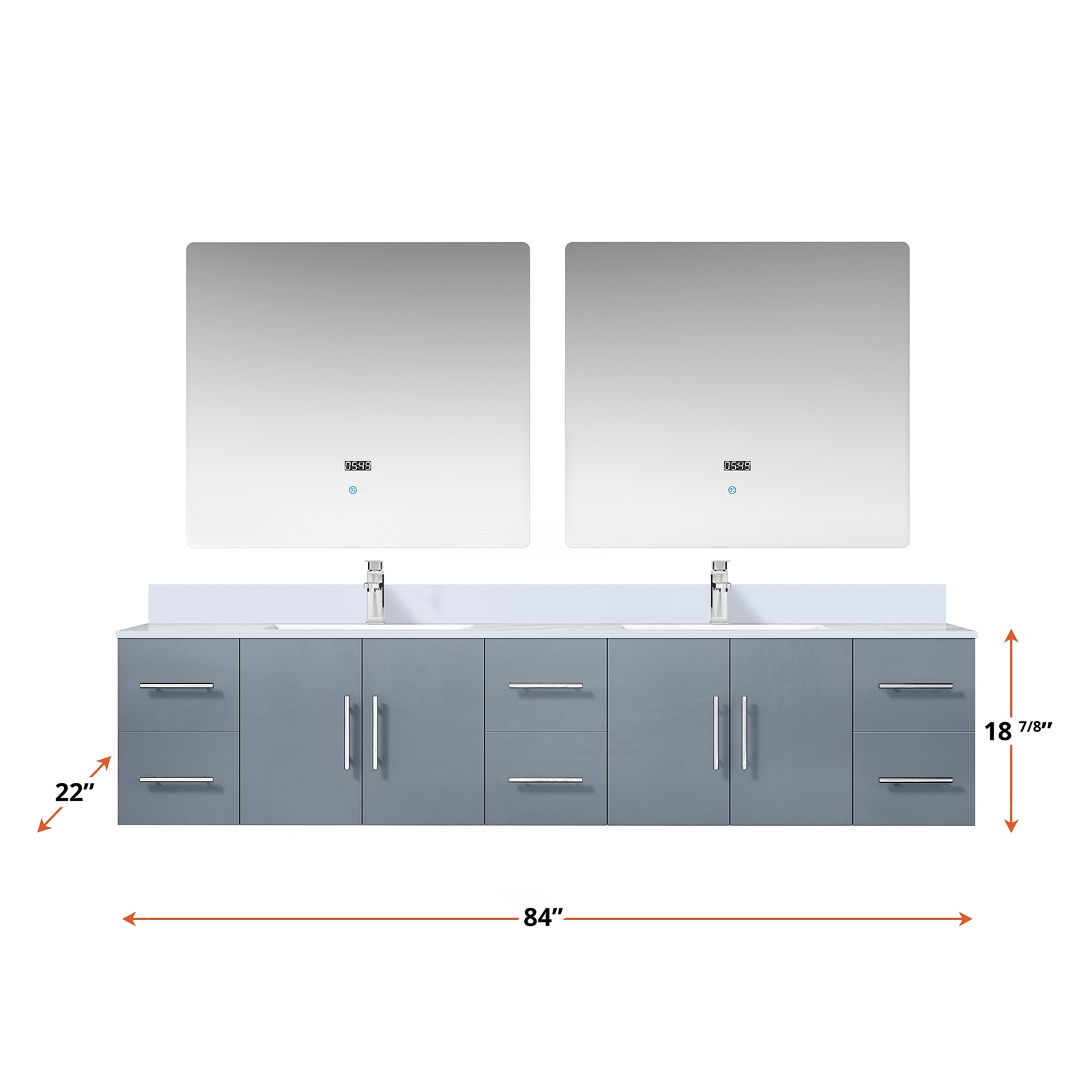 Lexora LVG84DB211 Bath-Vanity-Combo - View #4