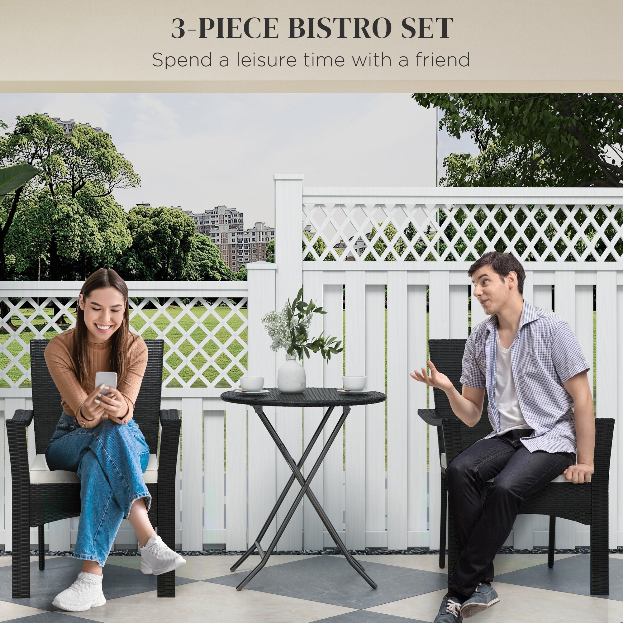 Outsunny 863-159V00BK Patio-Conversation-Sets - View #6