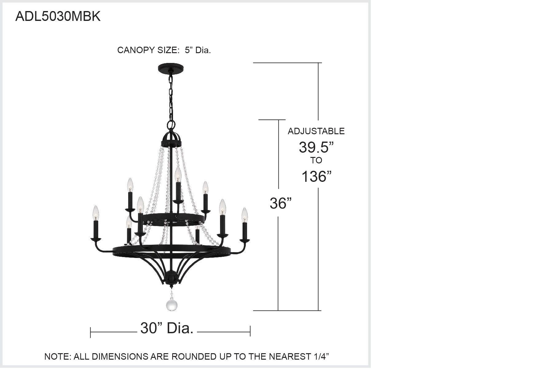 Quoizel ADL5030MBK b090015 - View #9