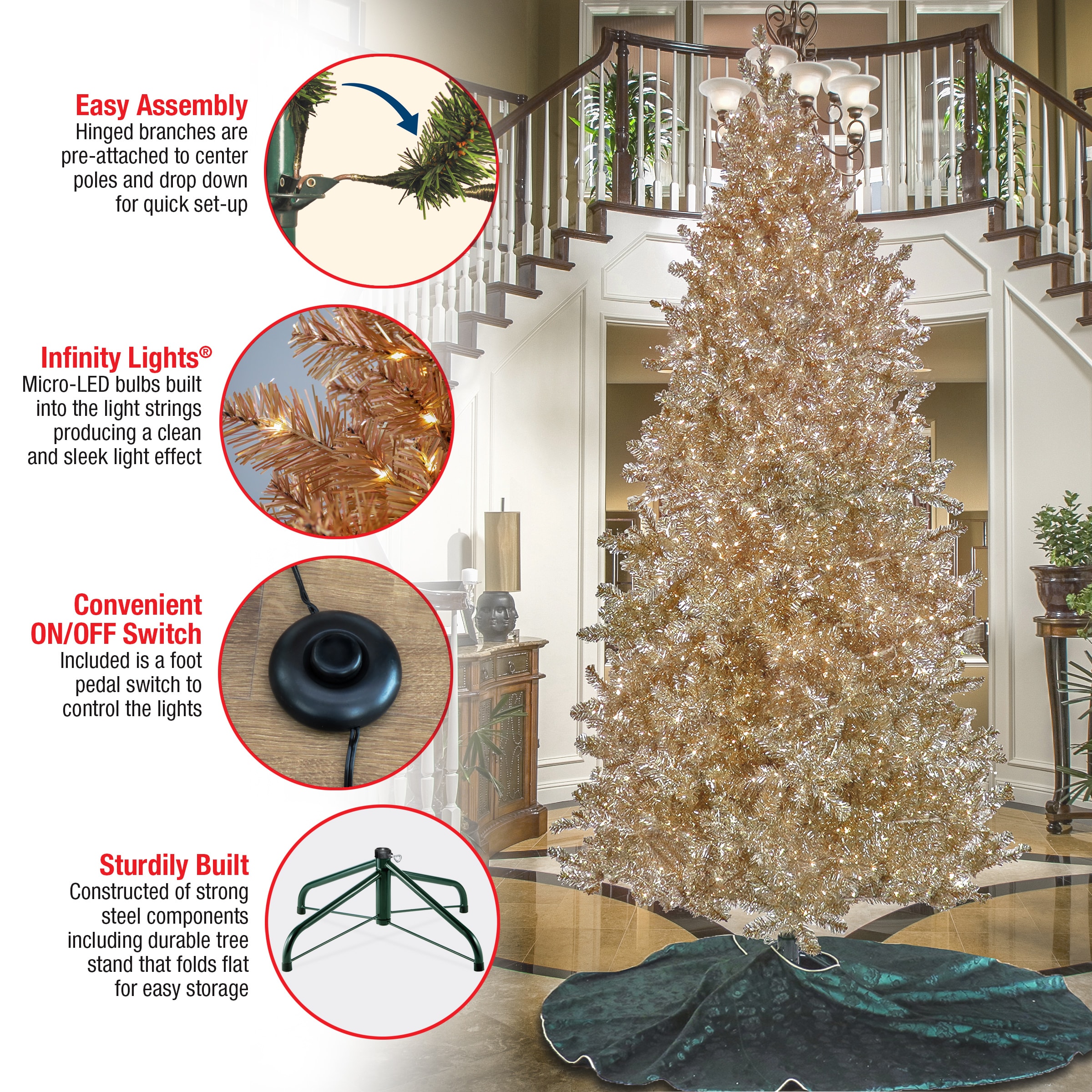 National Tree Company XPL13-304L-100 Artificial-Christmas-Trees - View #7