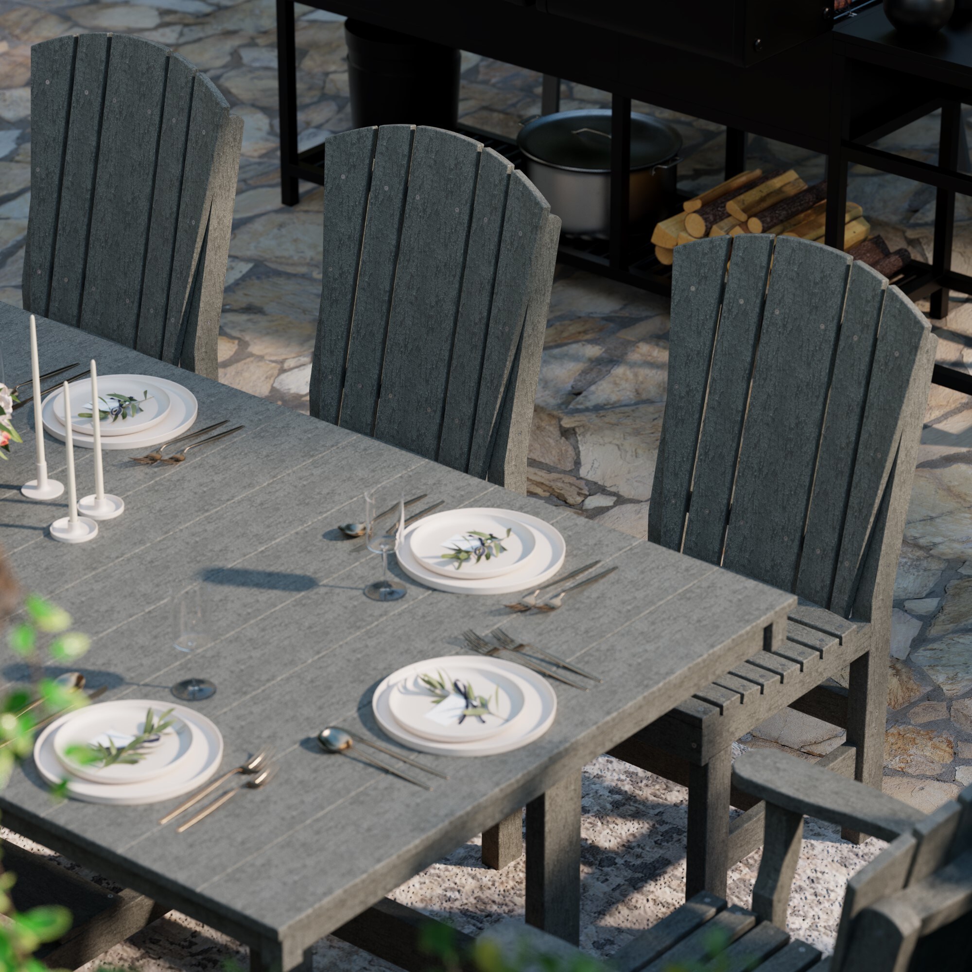 Wildridge LCC-190-DG Patio-Dining-Sets - View #4