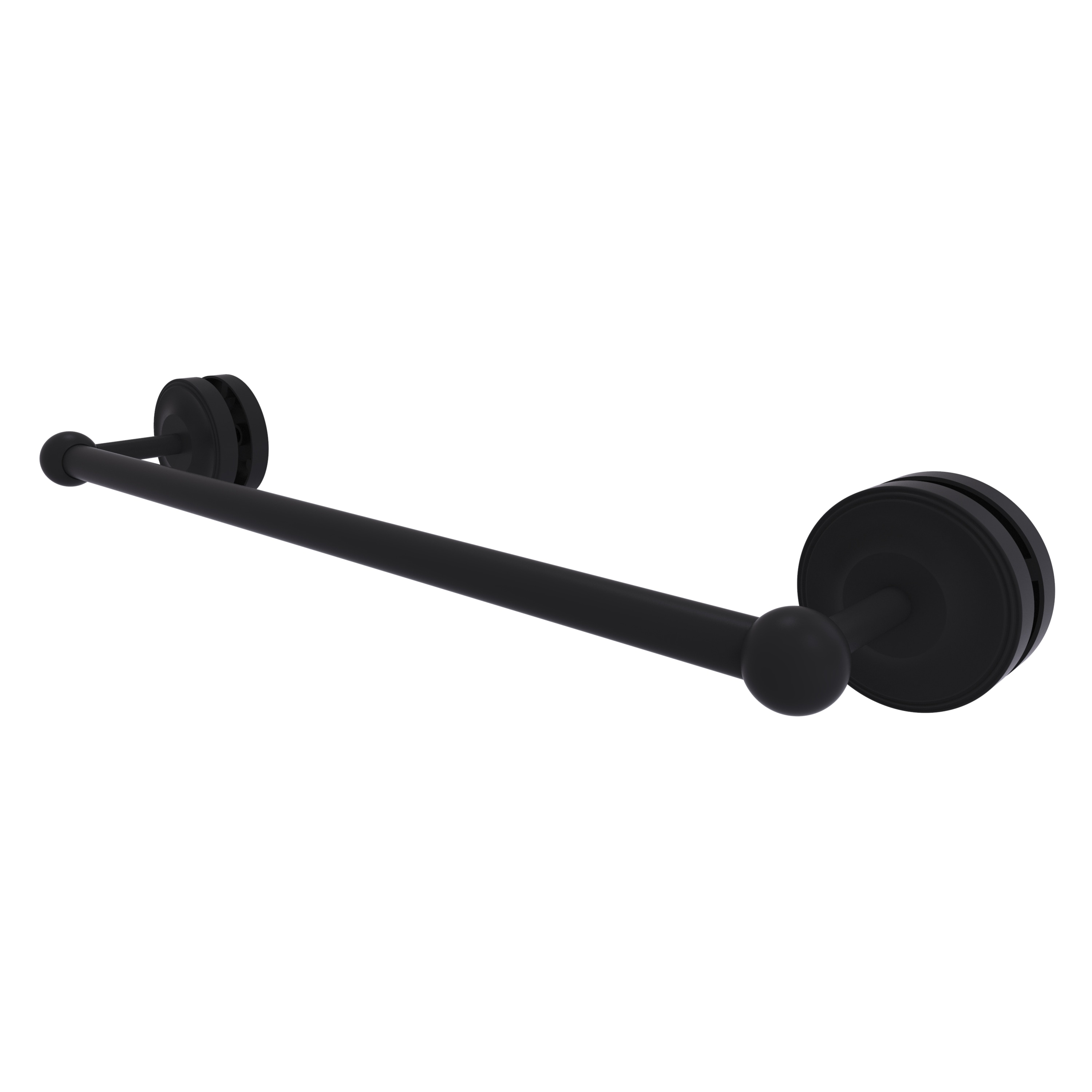 Allied Brass PR-41-SM-18-BKM Prestige Regal 18-in Matte Black Wall mount Single Towel Bar