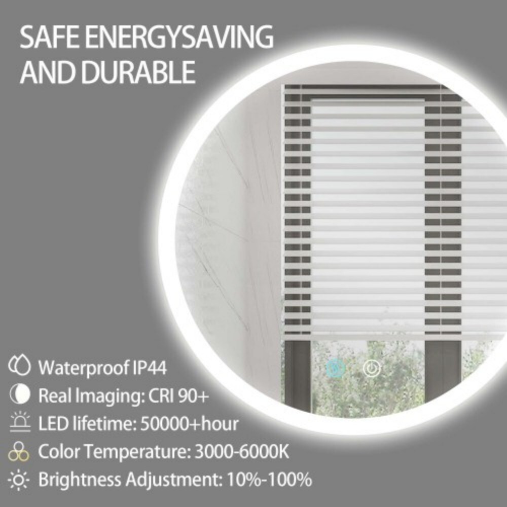 AAZJ BG-RD-2424-M Framed-Bath-Mirrors - View #5