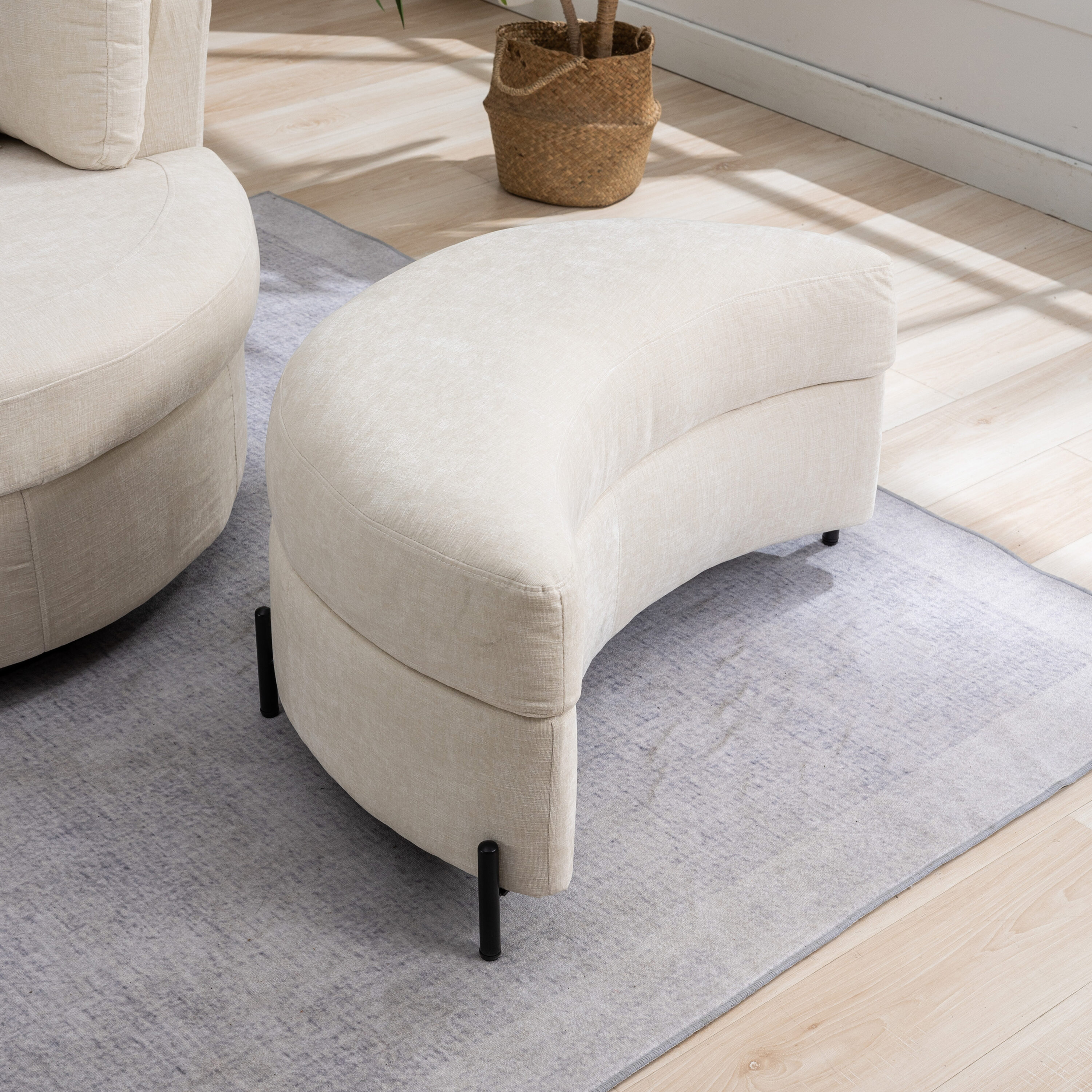 Hrinhom HC-W4001-BEIGE Indoor-Ottomans - View #3