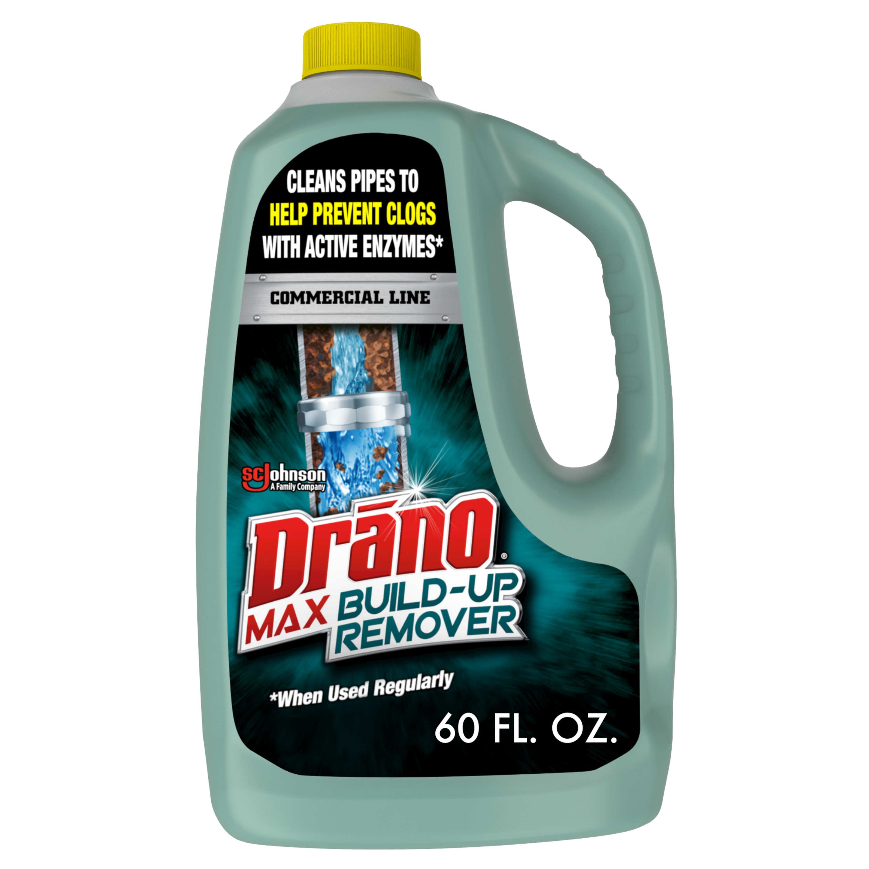 Drano 333671 Max Build-Up Remover Commercial Line 60 Fluid ounce(s) Drain Cleaner Pour bottle