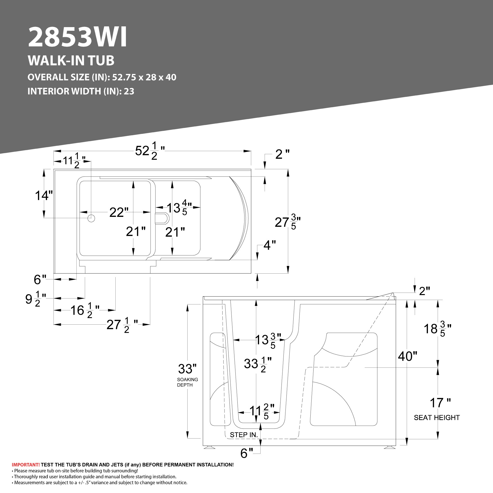 Endurance LS2853LBS-CP bathtubs - View #2