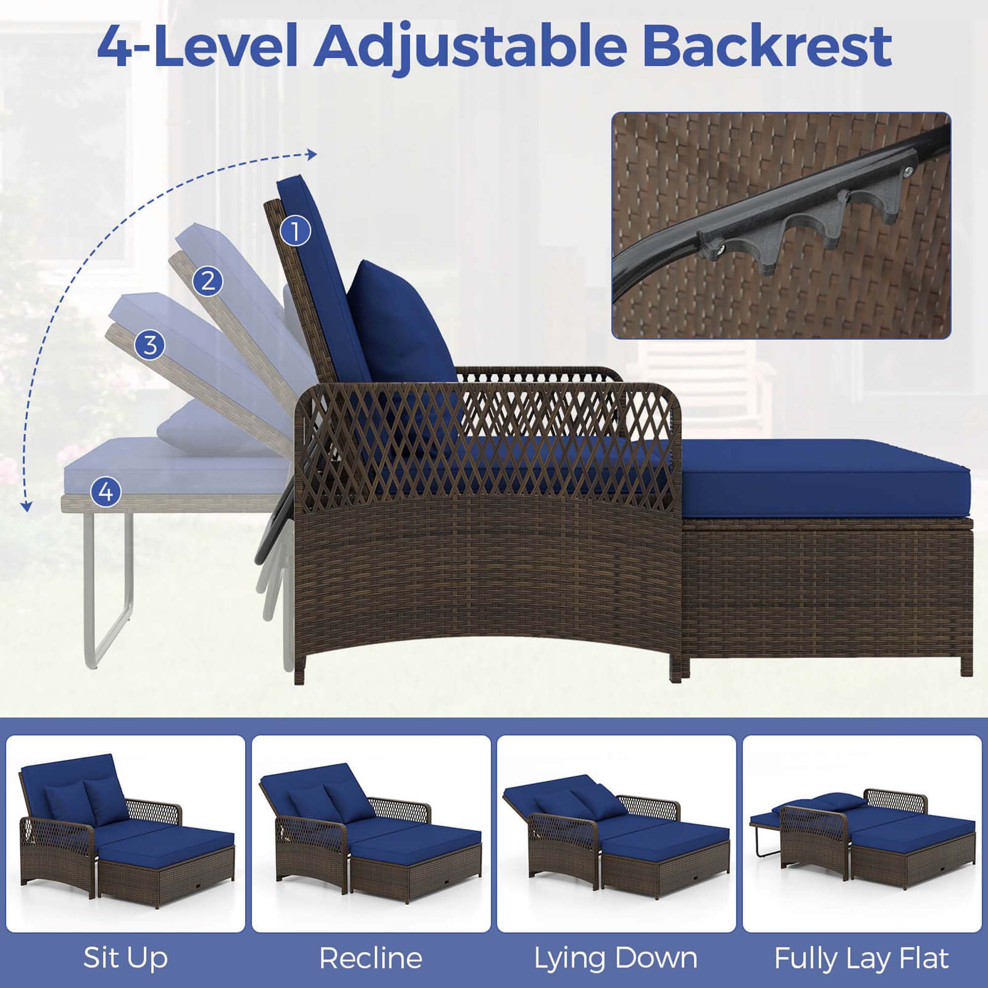 Costway HCST04850 Patio-Sofas-Daybeds - View #4