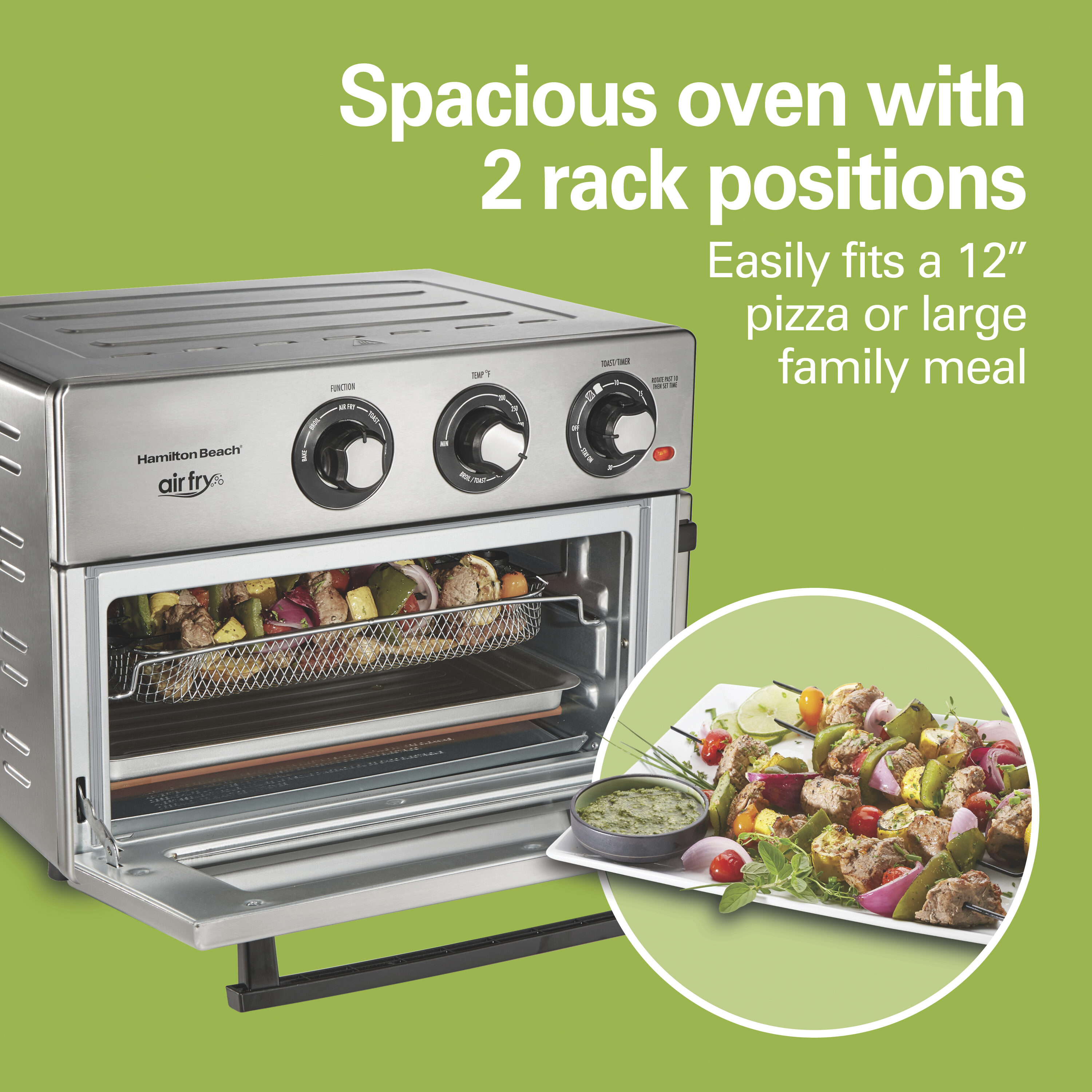 Hamilton Beach 6-Slice Stainless Steel Convection Toaster Oven Automatic Shut-off (1800-Watt) 31225 simolary.com 17 Hamilton Beach 6-Slice Stainless Steel Convection Toaster Oven Automatic Shut-off (1800-Watt) 31225 Simolary simolary.com 17
