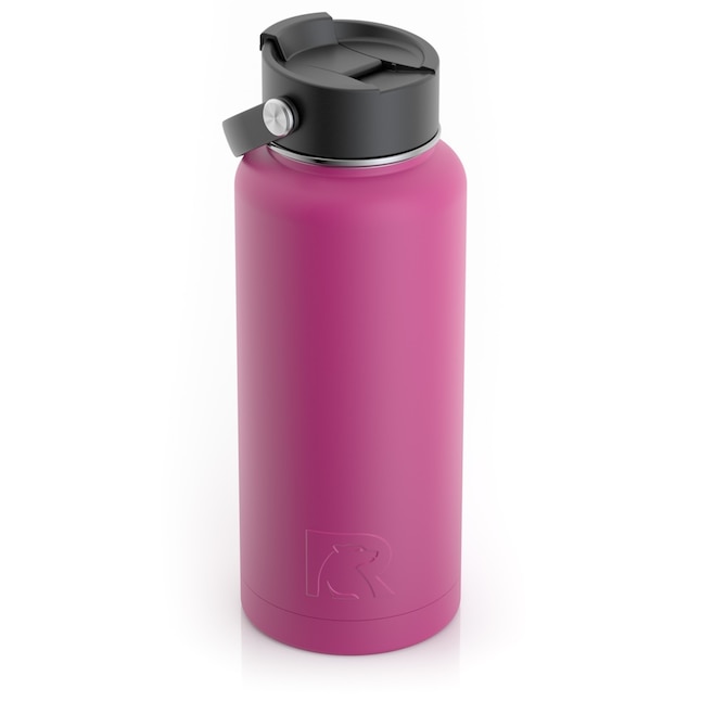 RTIC 32oz Bottle, Very Berry, Matte, Stainless Steel & Vacuum Insulated