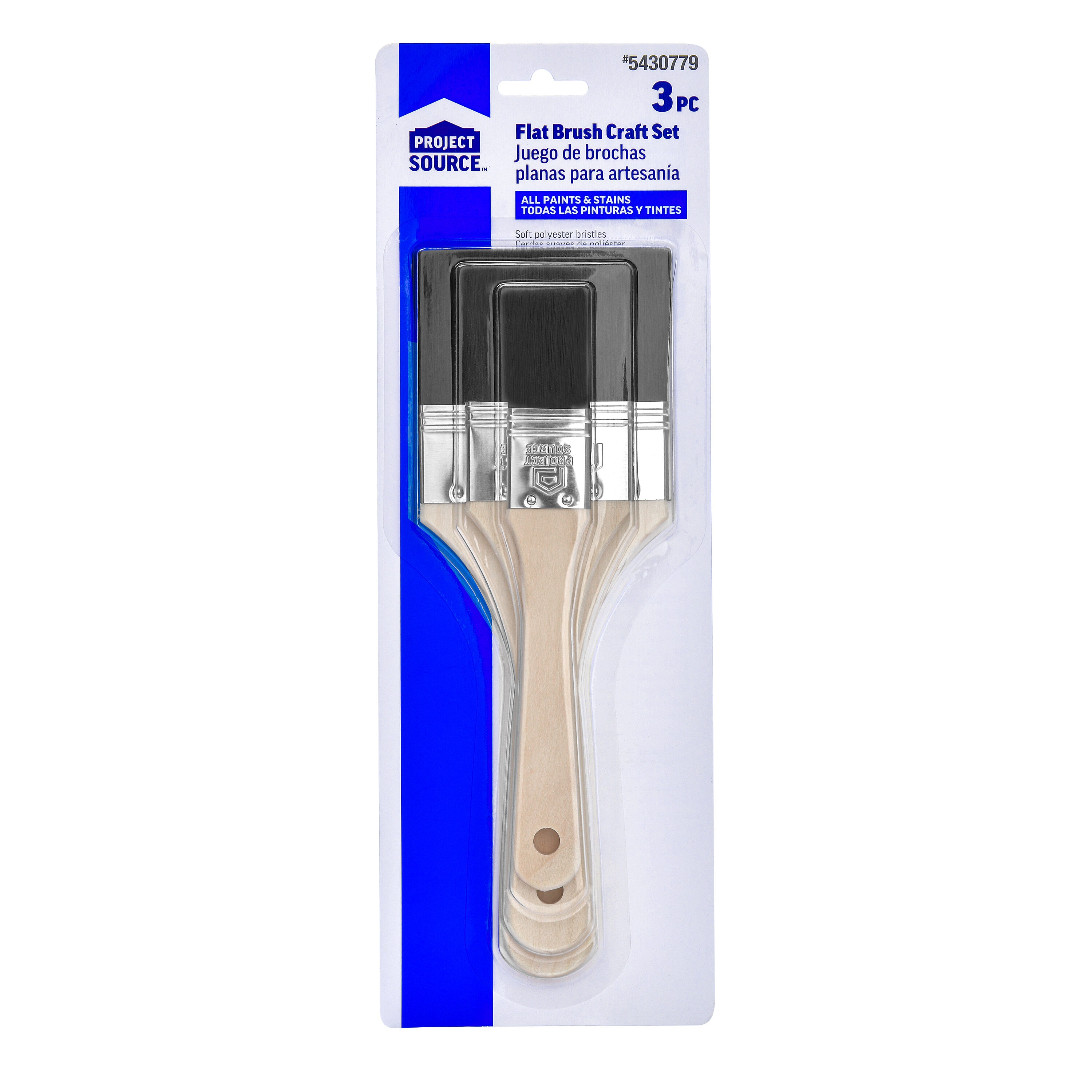 Round Tip Paint Brushes Cow Hair (3), Arts & Crafts, CREATE & LEARN