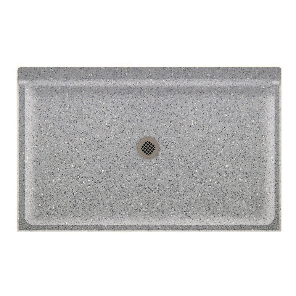 SWAN SF03454MD.124 34-in W x 54-in L Center Canyon Rectangle Shower Pan Base with 4.5-in H Threshold