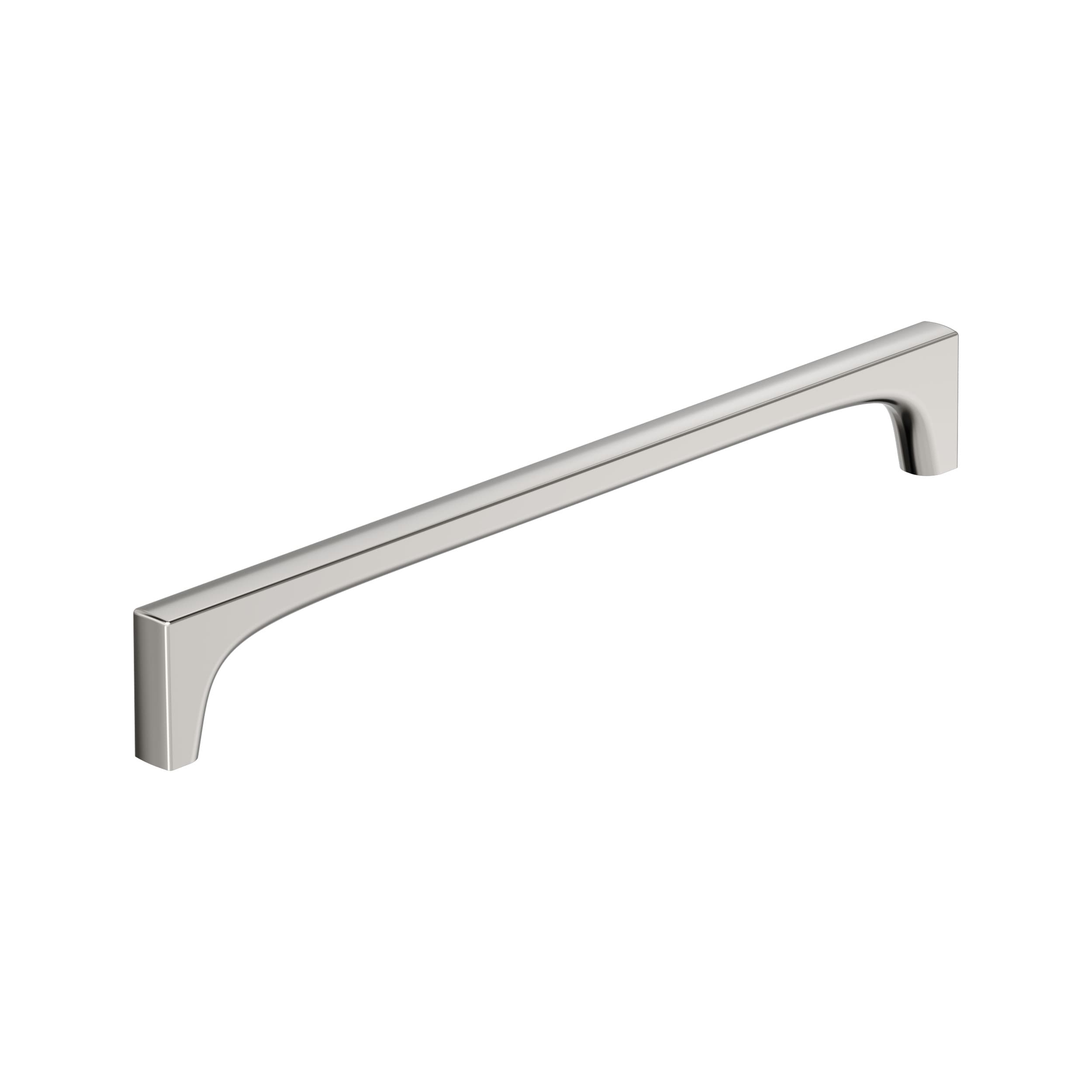 Amerock BP37428PN Merced 10-1/16-in , 256mm Center to Center Polished Nickel Rectangular Bar