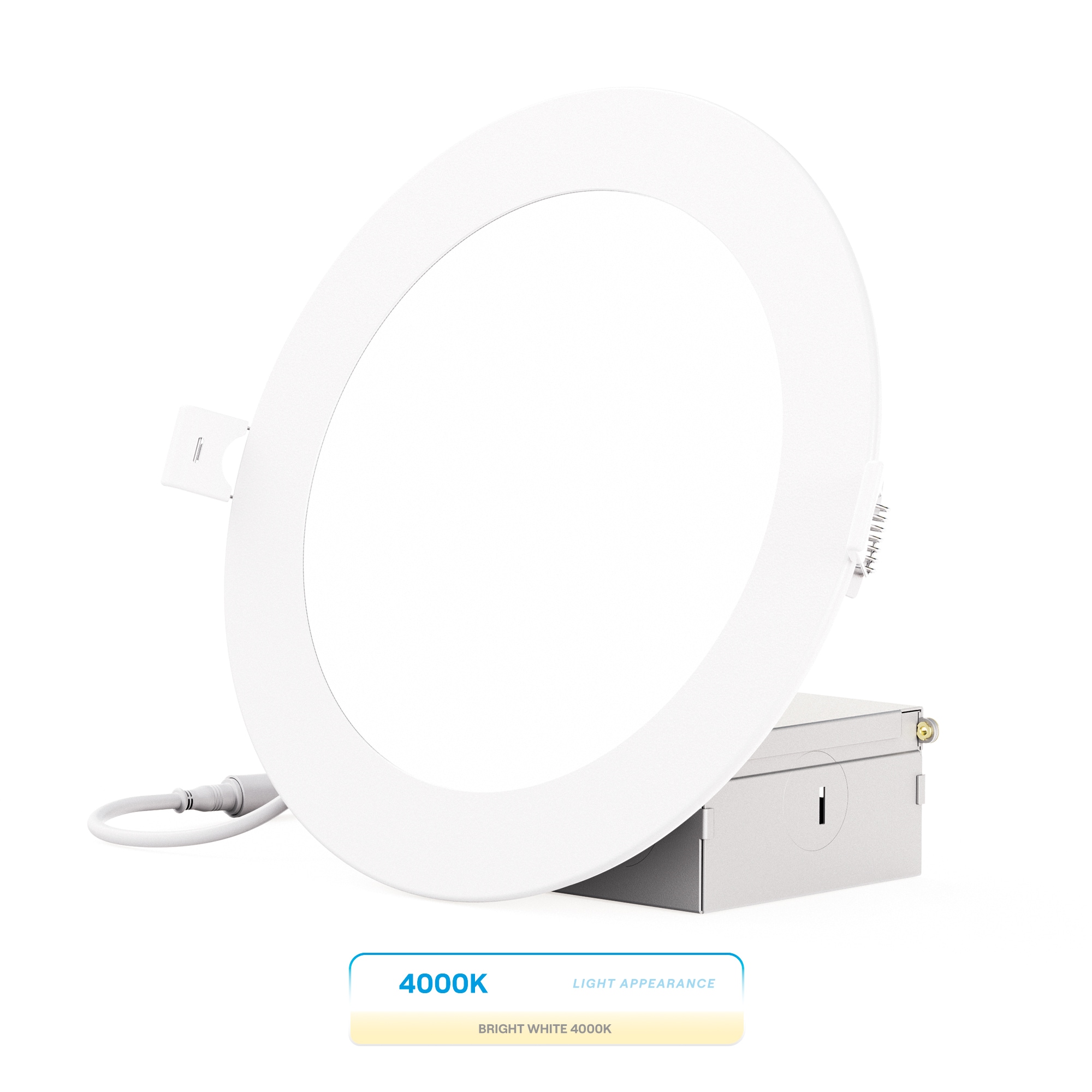 Infibrite IB-002-4-12W-HL Elite White 6-in 1050 -Lumens Cool White Round Dimmable LED Canless Wet rated Recessed Downlight