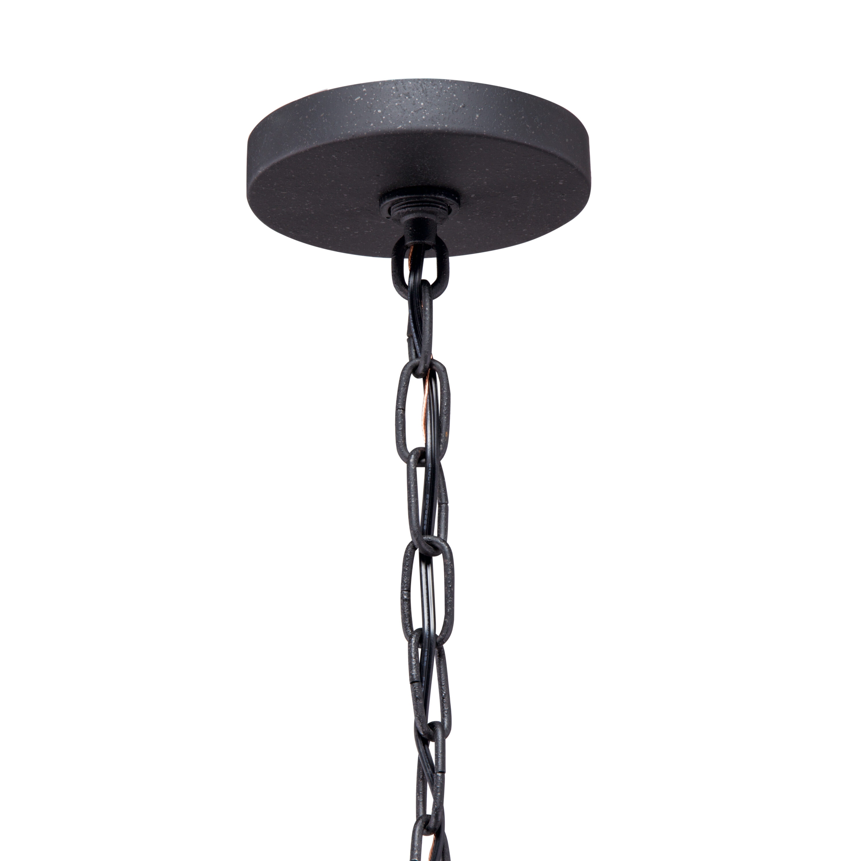 Kichler Barrington 3-Light Distressed Black Rustic Dry rated Chandelier