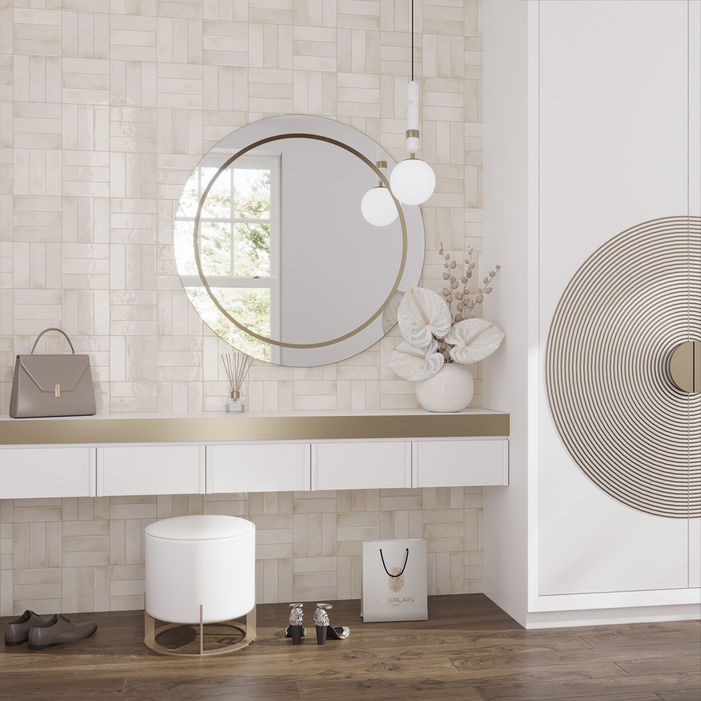 Apollo Tile MOD88WHT258A Ceramic-Tile - View #3
