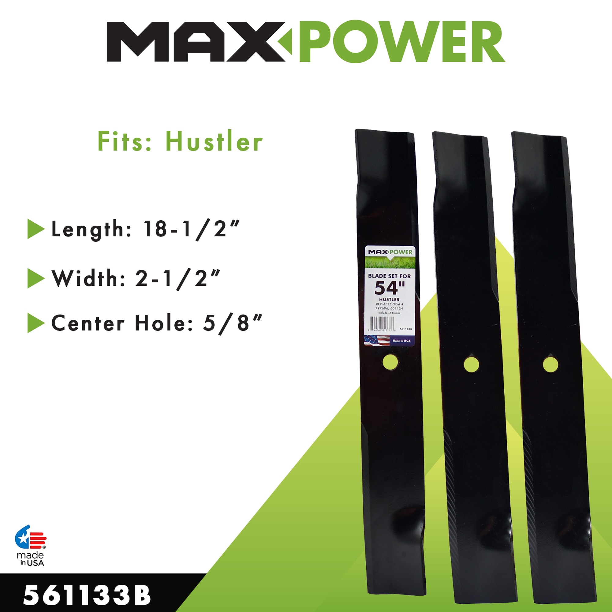 MaxPower 561133B Ope-Mower-Blades - View #5