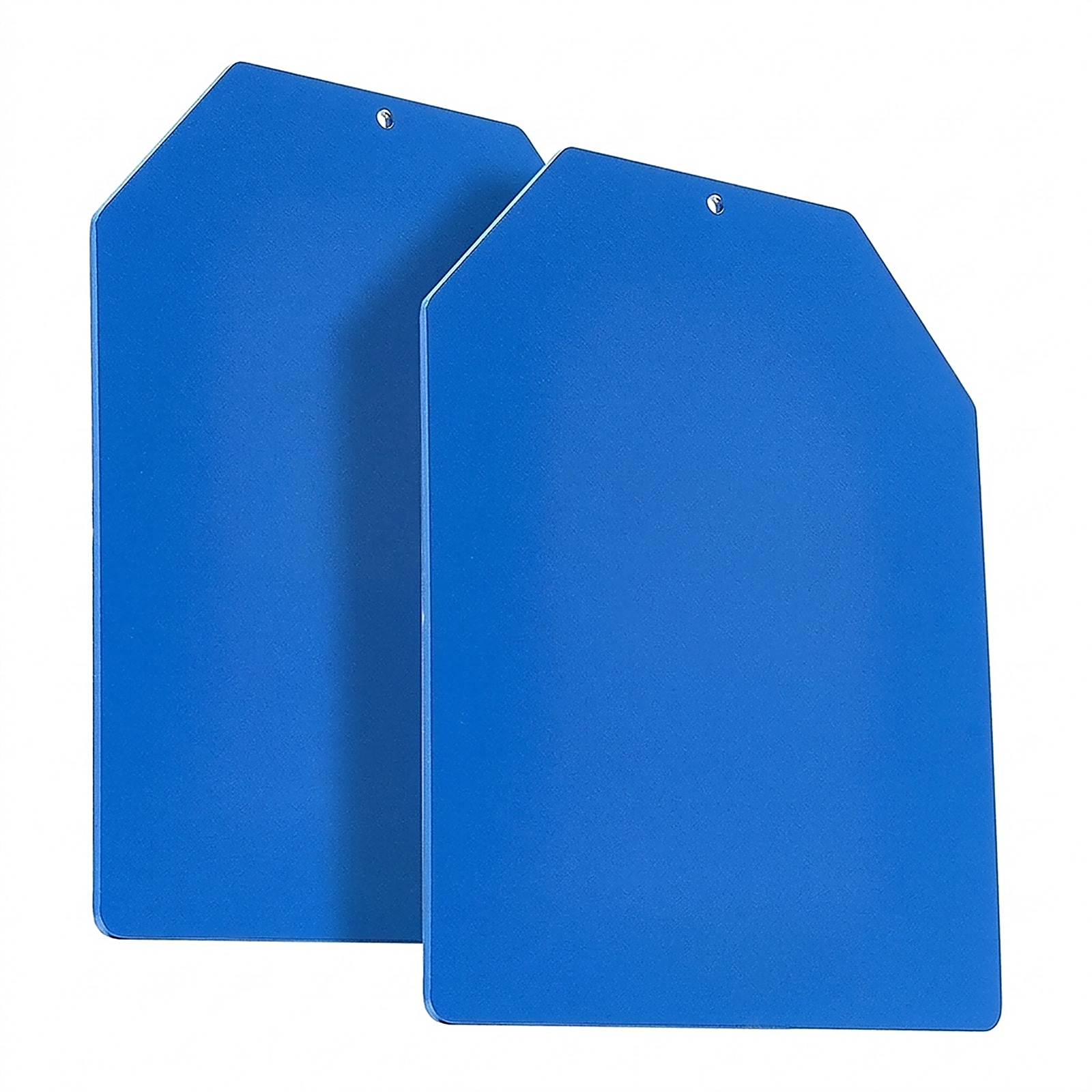 GIVIMO Weight Vest Plates 5.75-lb Pair Steel Weighted Plates 12-in x 10-in x 0.2-in Contoured Ergonomic Fit for Weighted Vests Strength Training Running and Fitness Matte Blue