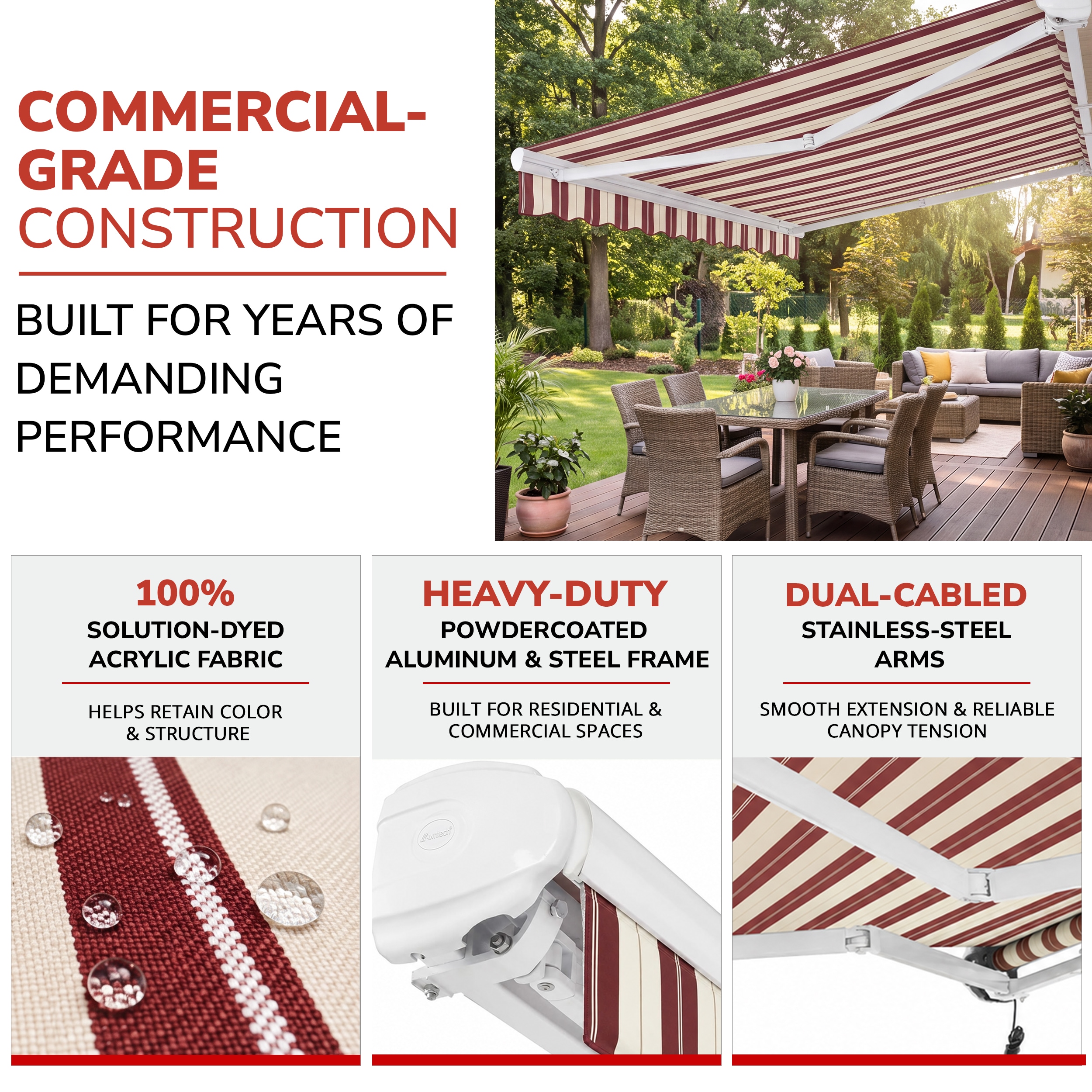 Awntech KWL20-L-BR awnings - View #4