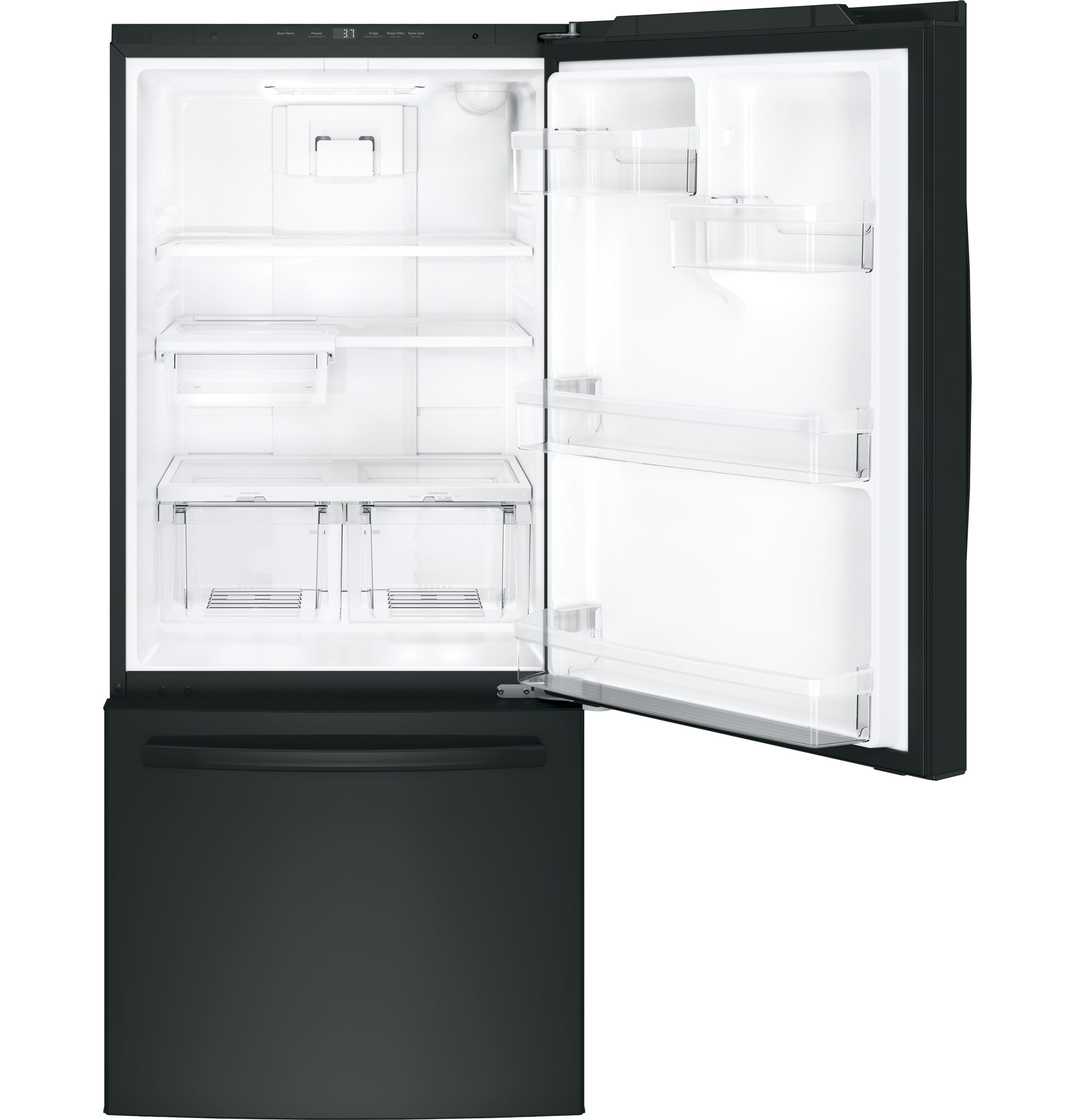 GE 24.9-cu ft Bottom-Freezer Refrigerator with Ice Maker