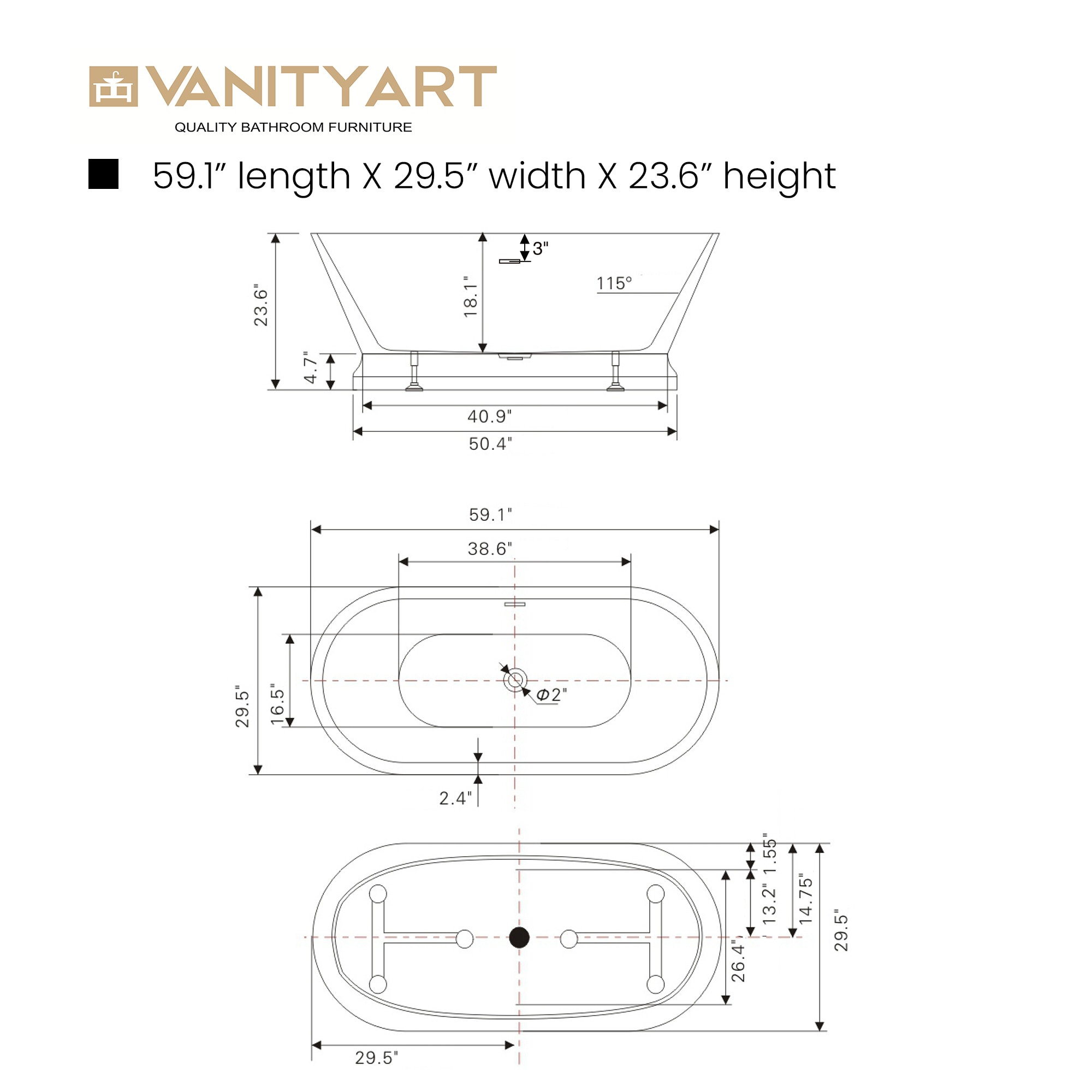 Vanity Art VA6610-S bathtubs - View #10