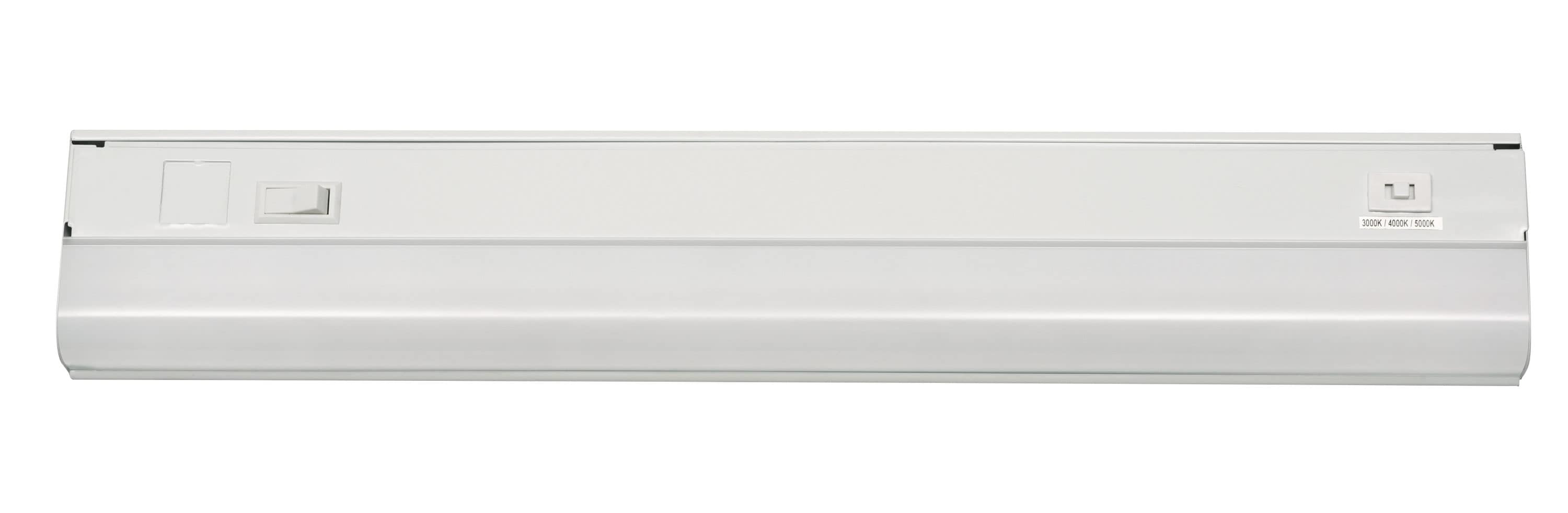White 18" Steel LED Undercabinet Light Bar