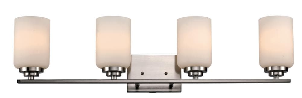 Lucid Lighting 70524 ROB 31.25-in 4 -Light Oil-rubbed Bronze Modern/contemporary Vanity light