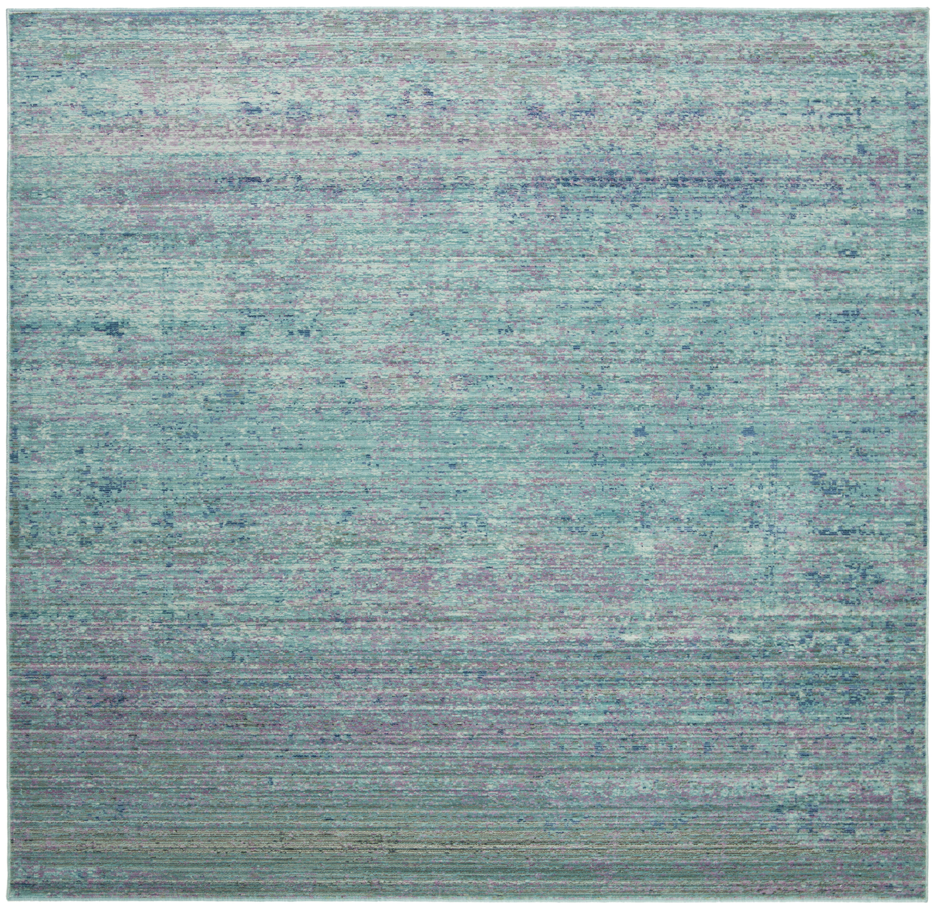 Valencia 203P Turquoise Multi 7 X 7 Area Rug