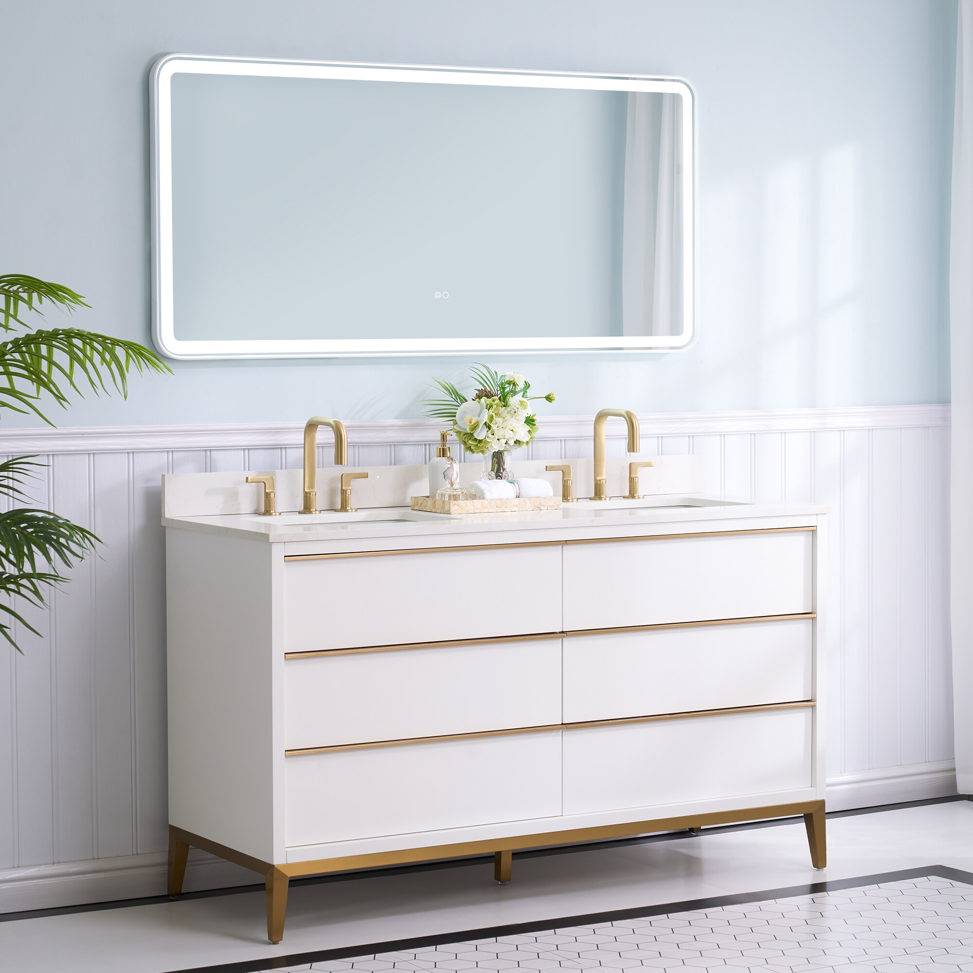 WELLFOR W9FM6028WT Framed-Bath-Mirrors - View #18