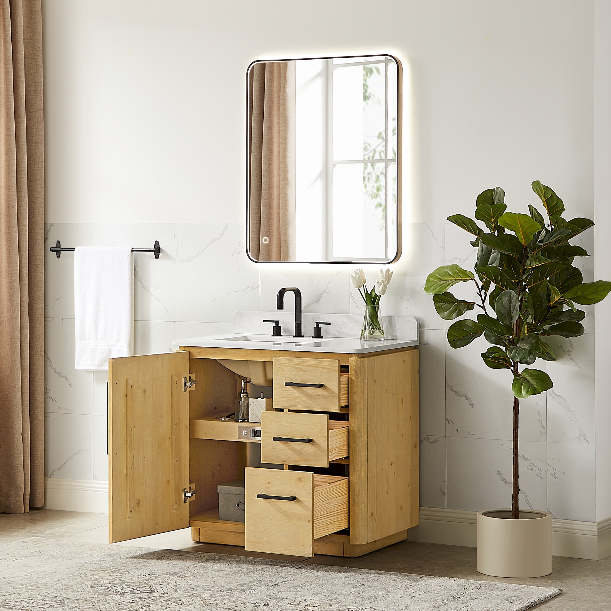 Altair 581036-NB-GW Bath-Vanity-Combo - View #4