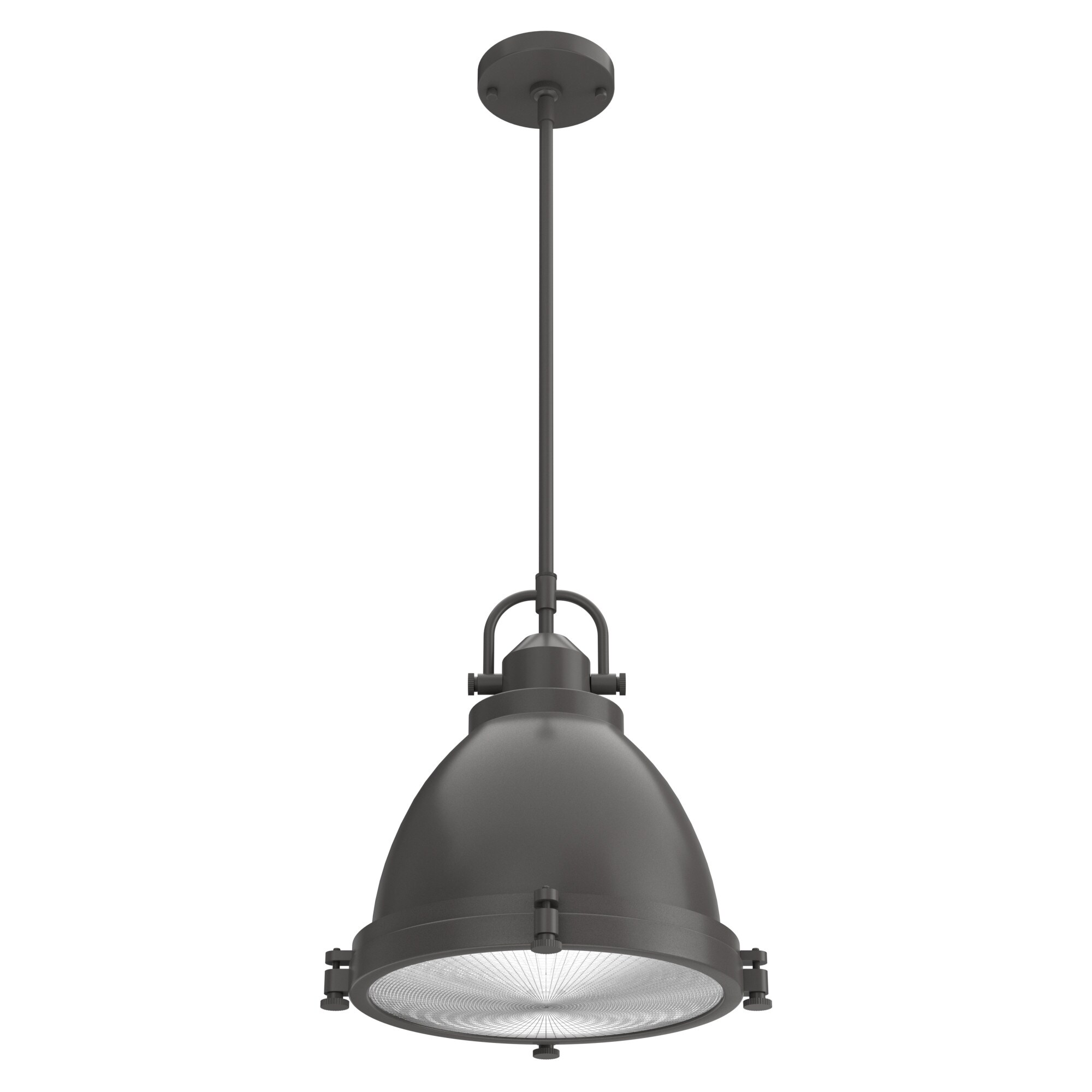 Farmhouse Noble Bronze 14" LED Glass Bowl Pendant Light
