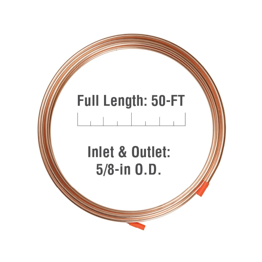 Streamline 5/8-in x 50-ft Soft Copper Refrigeration Coil D 10050PSE at ...