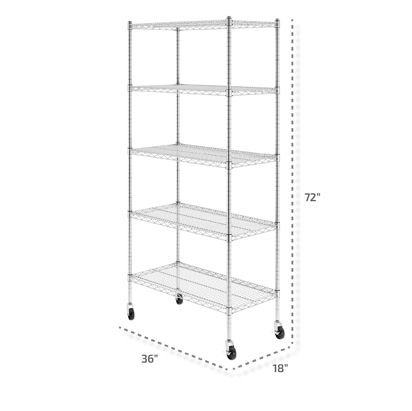 SafeRacks WS-361872-ZW5 Free-Standing-Shelving - View #2