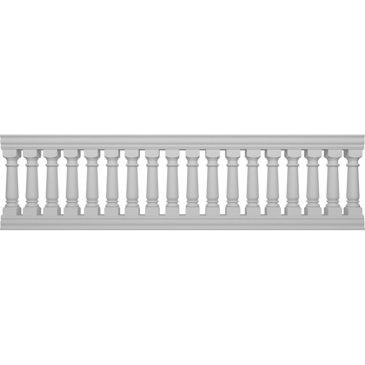 Ekena Millwork BALK38X132WEG FiberThane 10-Feet x 38-Inches Wellington Fiberglass Deck Rail Kit