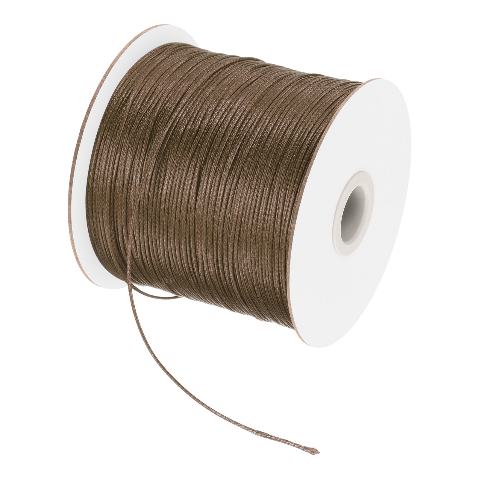 Unique Bargains 1pc Waxed Cord 0.5mm Waxed Polyester Cord 175 Yard Wax String for Bracelet Making Necklaces Beading Jewelry Making and DIY Crafts(Brown)