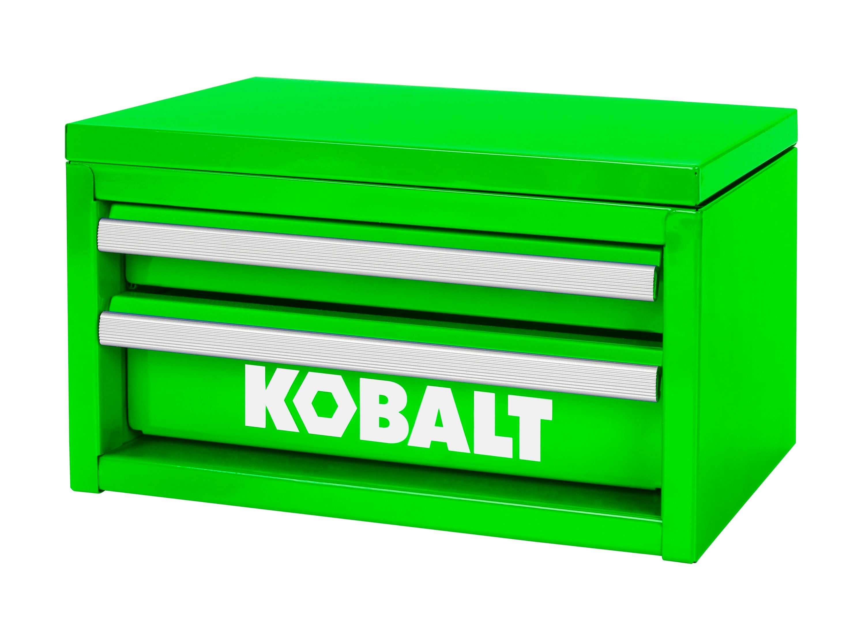 Kobalt Tool box 10.83in Friction 2Drawer Green Steel Tool Box Lowe