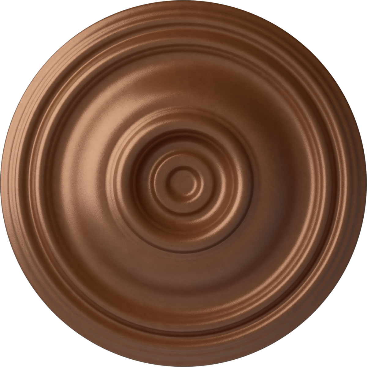 Ekena Millwork CM14TRPOS Traditional 14.75-in W x 14.75-in L Painted Polished Copper Polyurethane Split Ceiling Medallion