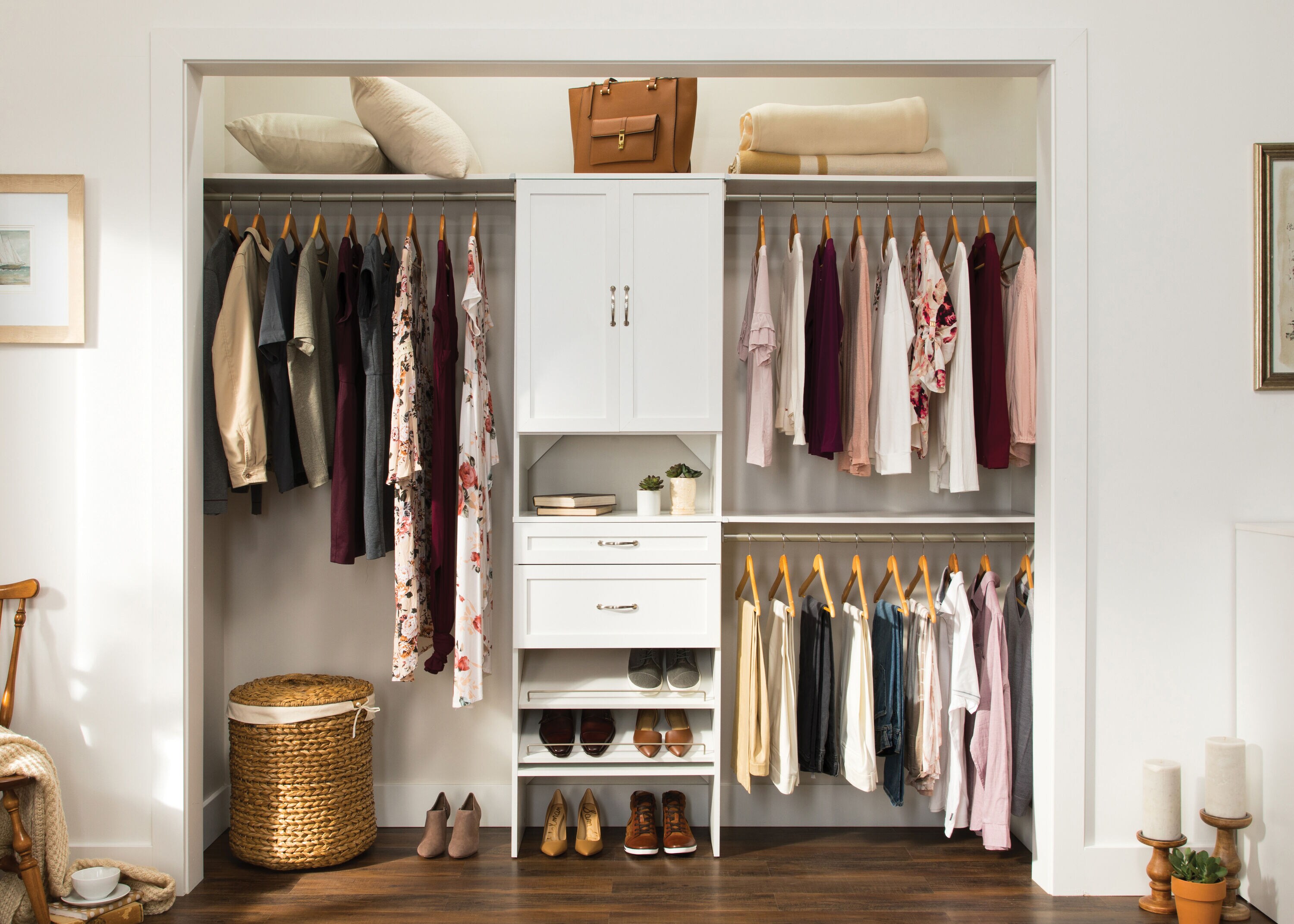 ClosetMaid BrightWood 25-in x 10-in x 13-in White Drawer Unit