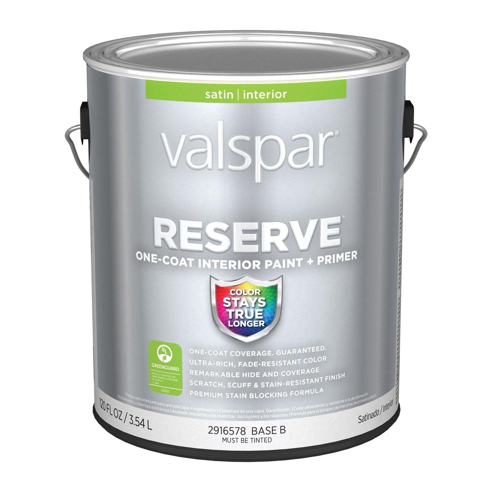 Valspar Signature Satin Las Vegas Raiders Silver Latex Interior Paint + Primer (1-Gallon) | LV SILVER-5638987