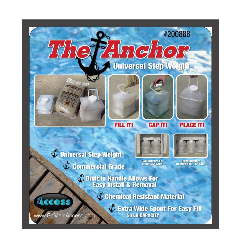 Main Access 55328 Plastic Drop-in pool steps