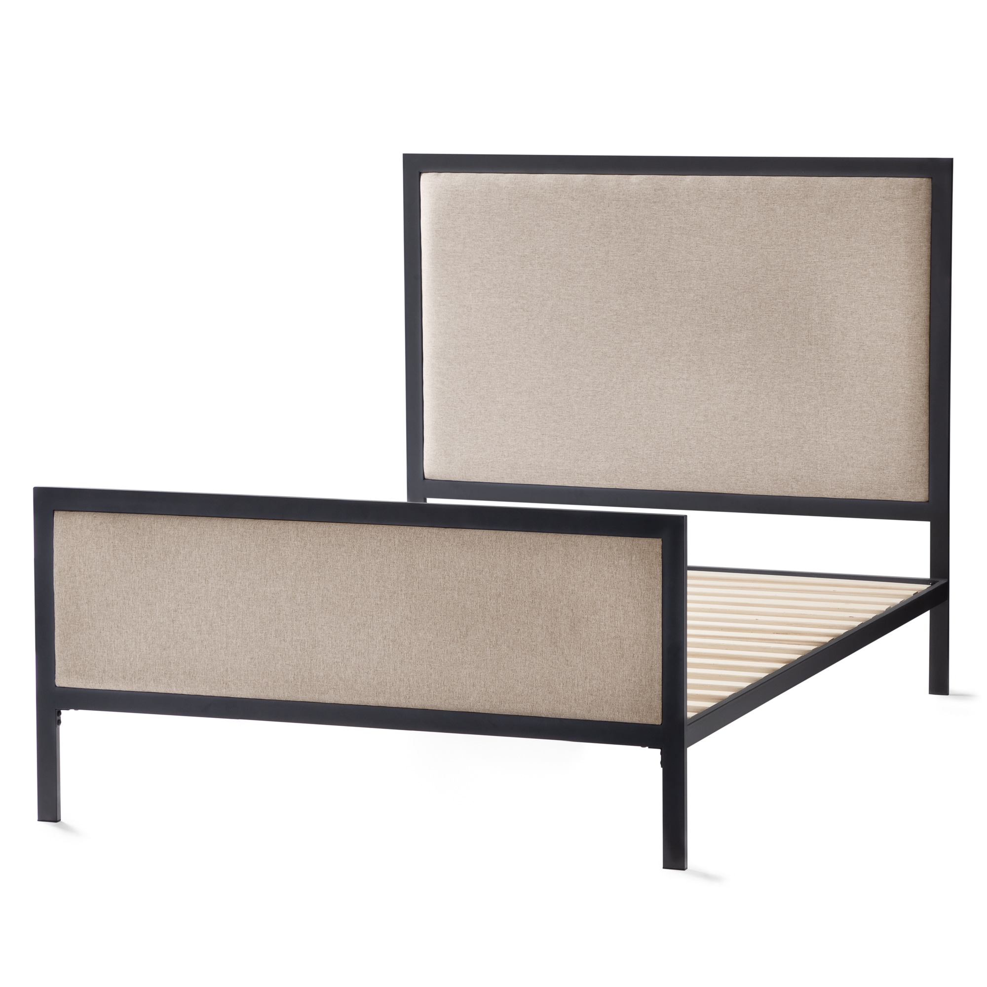 New Heights NWHTQQDECLRKUB Clarke Desert Queen Metal Platform Bed