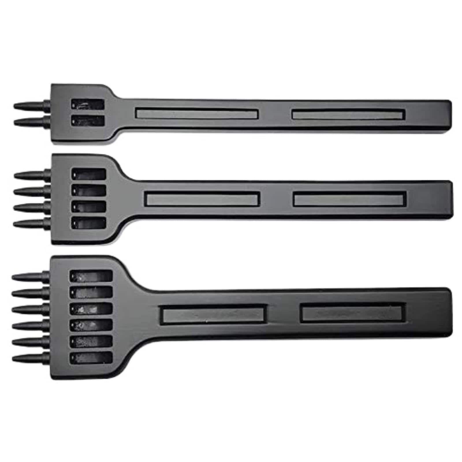 Etokfoks 4mm Claw Tooth Leather Stitching Chisels Round Hole Punching Tool Set with Smooth Edges and Waste Discharge 3 Piece #LET2F8IQB