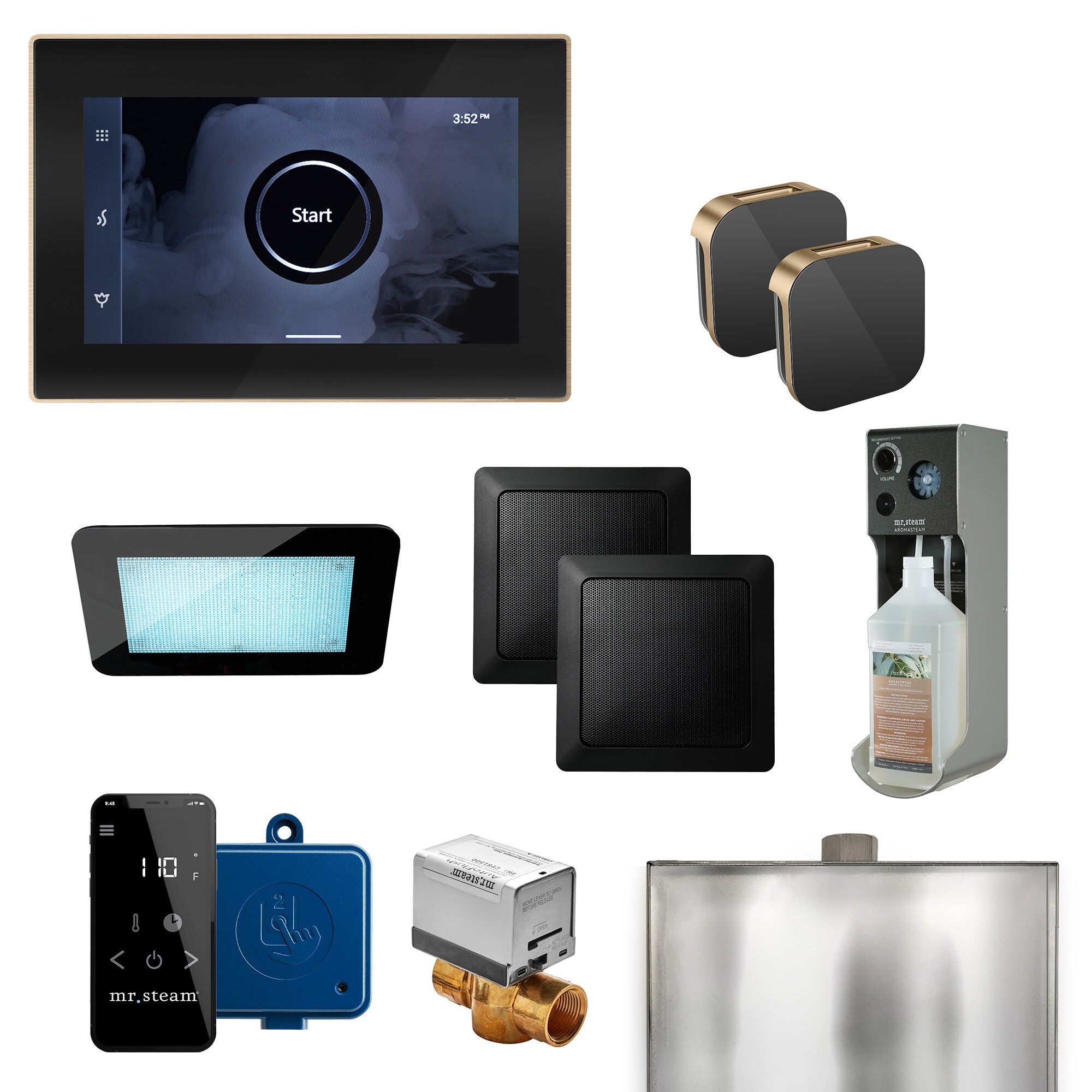 Mr. Steam XDRMBKXBB 492-watt Black Brushed Bronze Steam Generator Control Kit