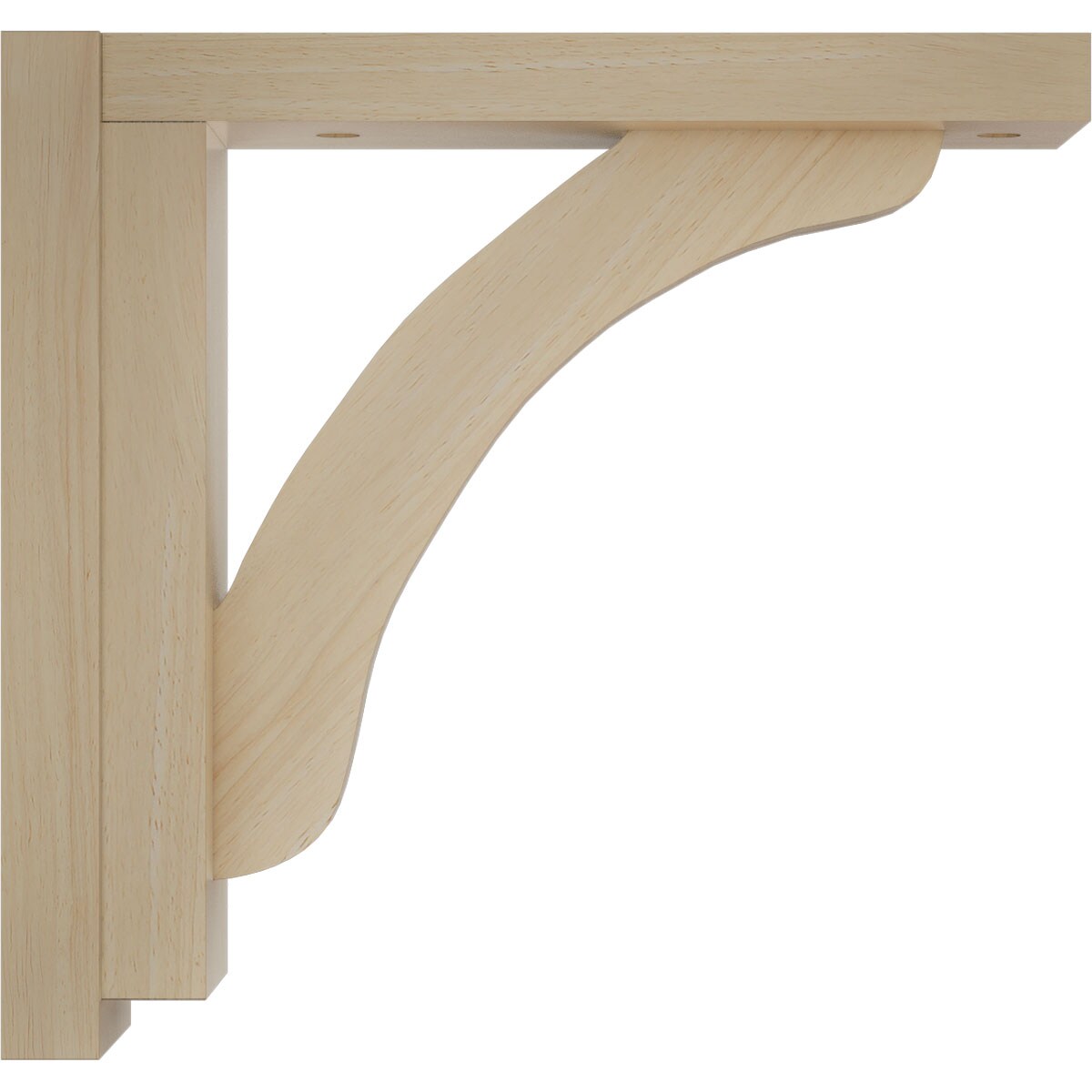 Ekena Millwork BKT02X08X08RERW Exterior-Brackets-Braces - View #3