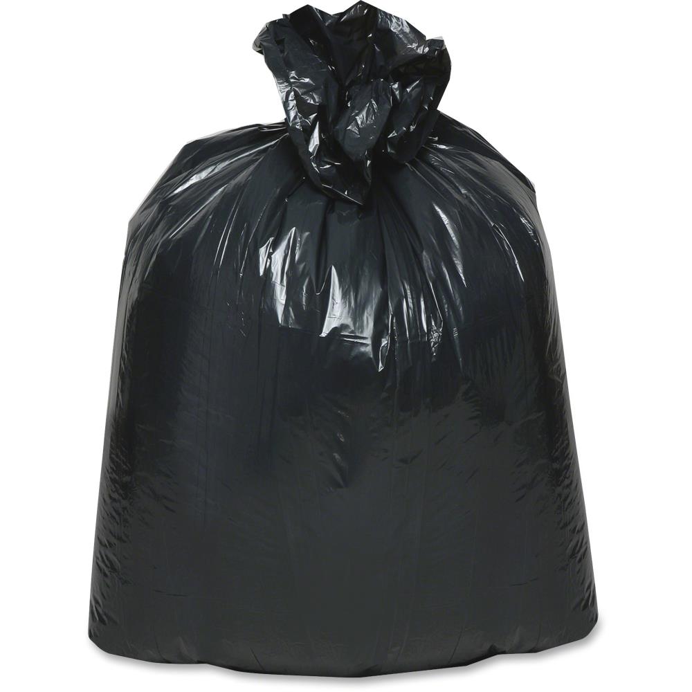 AEP Industries 16-Gallon Black Outdoor Polypropylene Can Trash Bag in ...