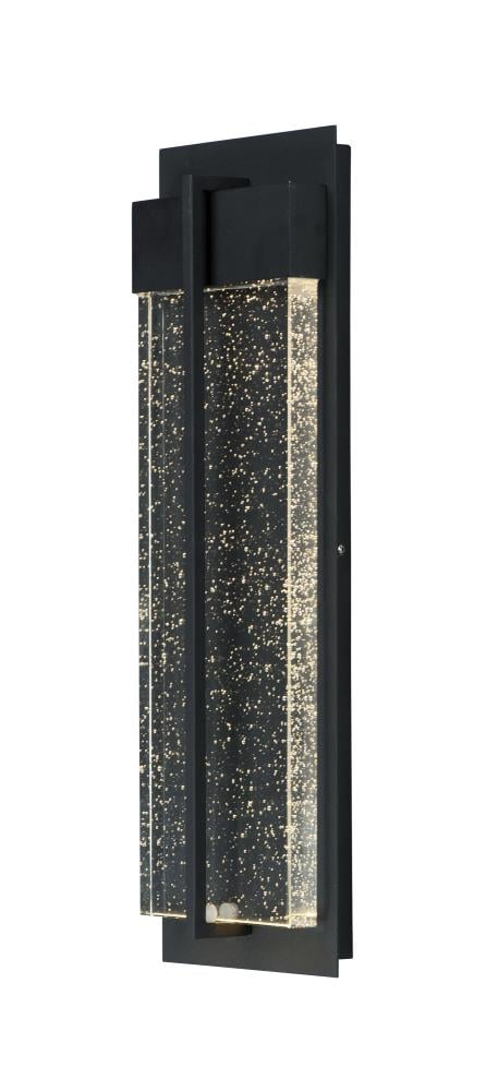 Maxim Lighting 56194BGBK Cascade 1 -Light 21-in H Matte Black Hardwired Dark Sky Integrated LED Outdoor Wall Light