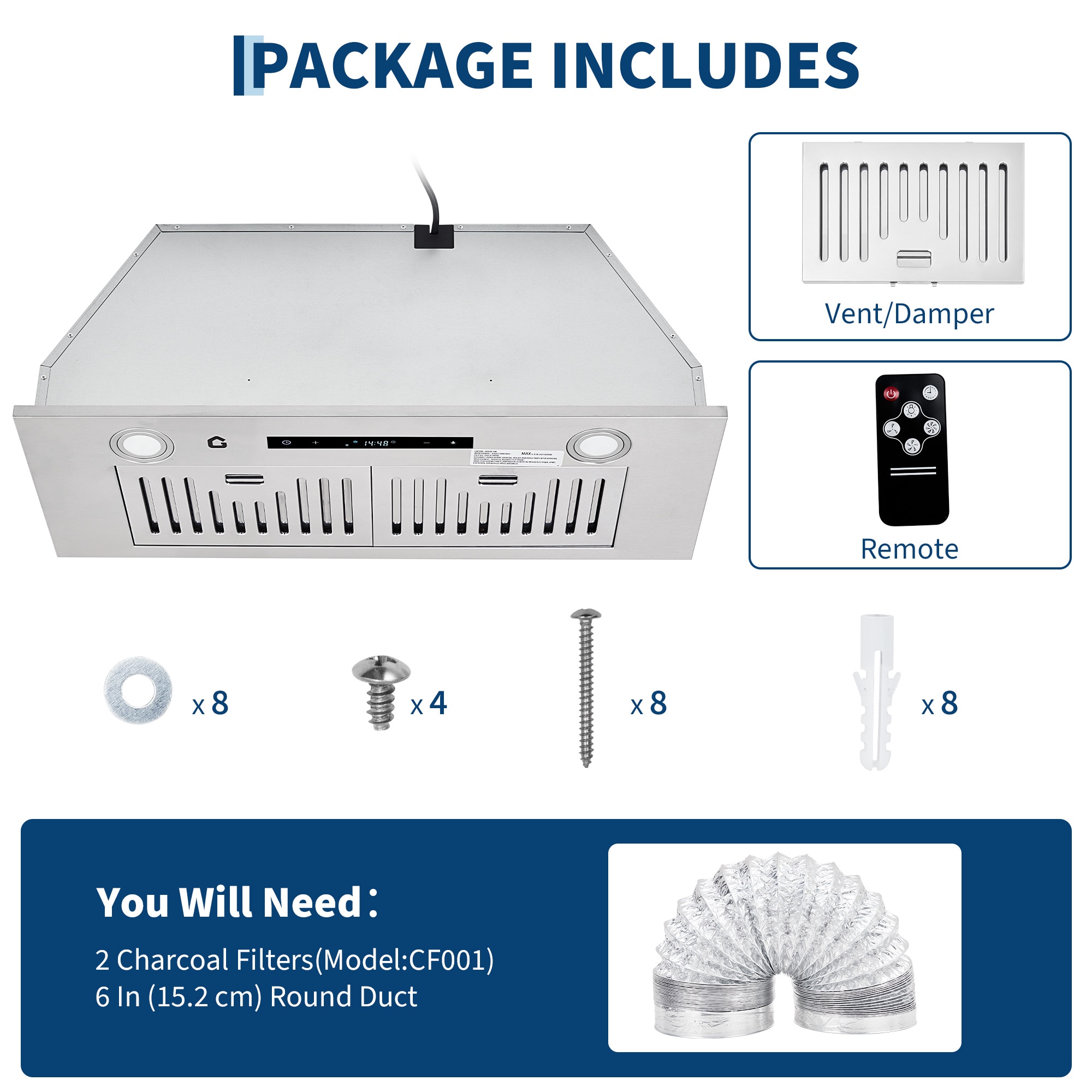 Aoile 69CKNKH4865 Wall-Mounted-Range-Hoods - View #4